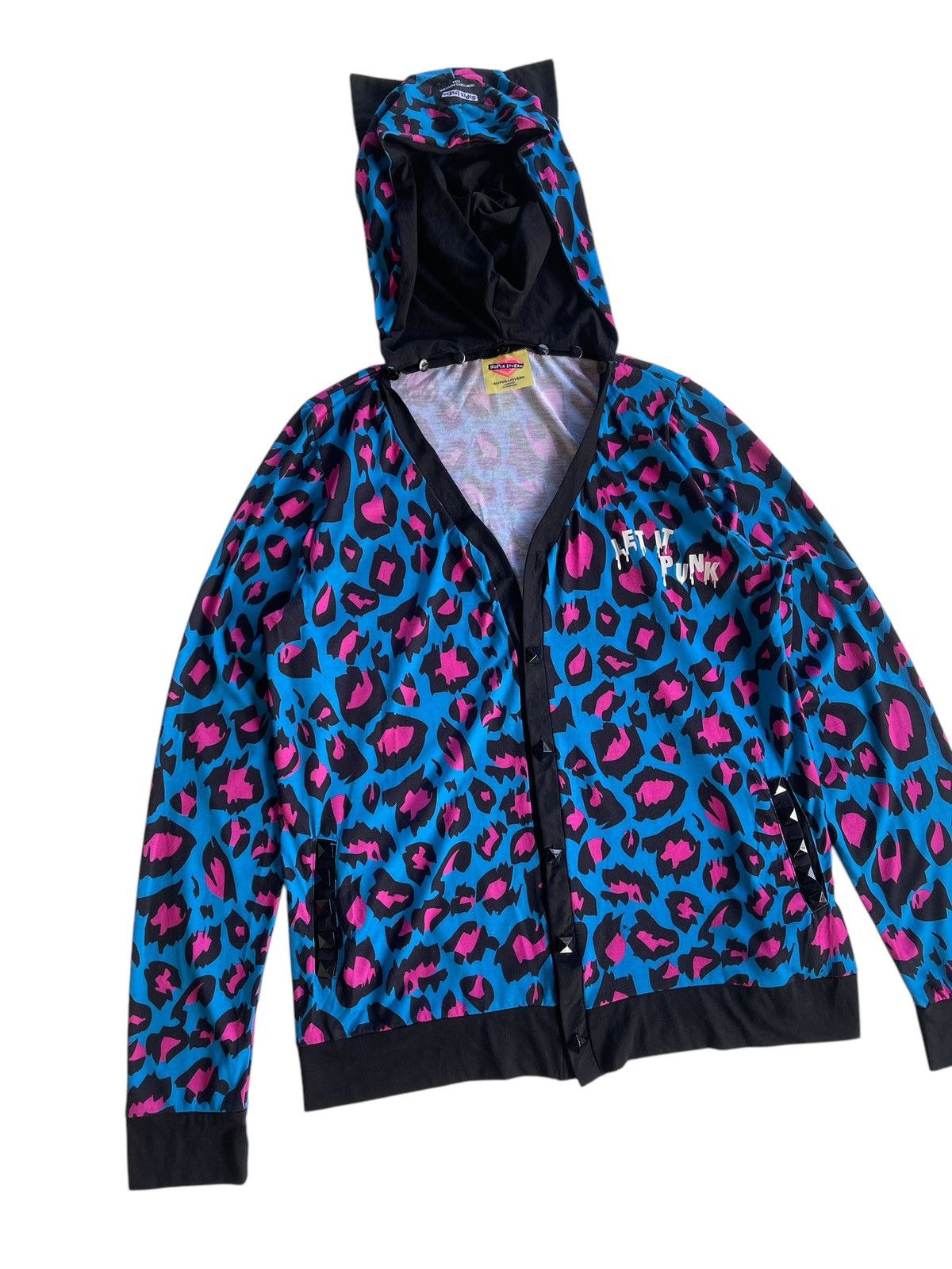 Japanese Brand Super Lover "Let it Punk" Horn Hoodie Cardigan Japan Size M / US 6-8 / IT 42-44 - 5 Thumbnail