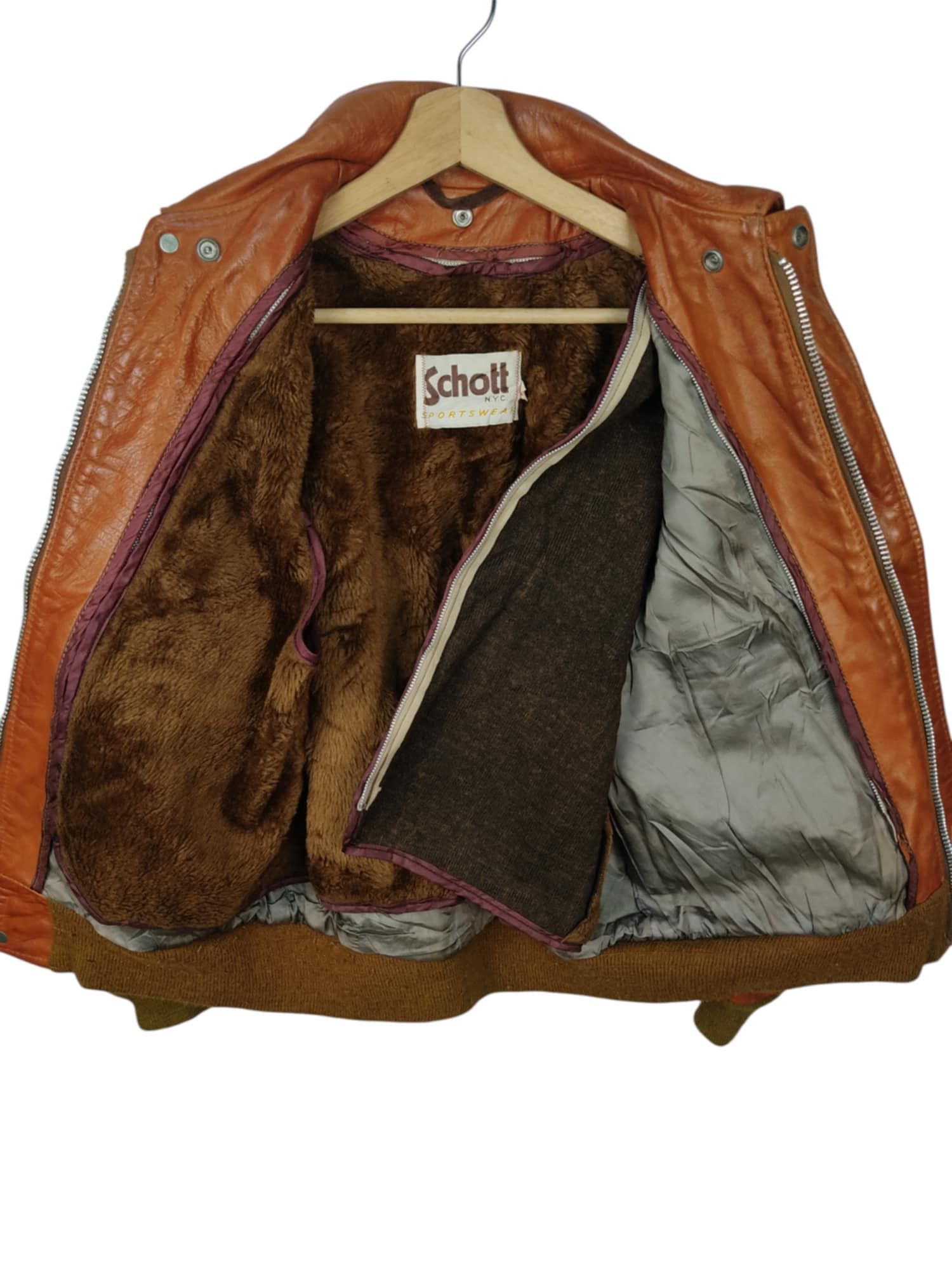 Schott VINTAGE 70s Schott A-2 Leather Flight Jackep Size US L / EU 52-54 / 3 - 8 Thumbnail
