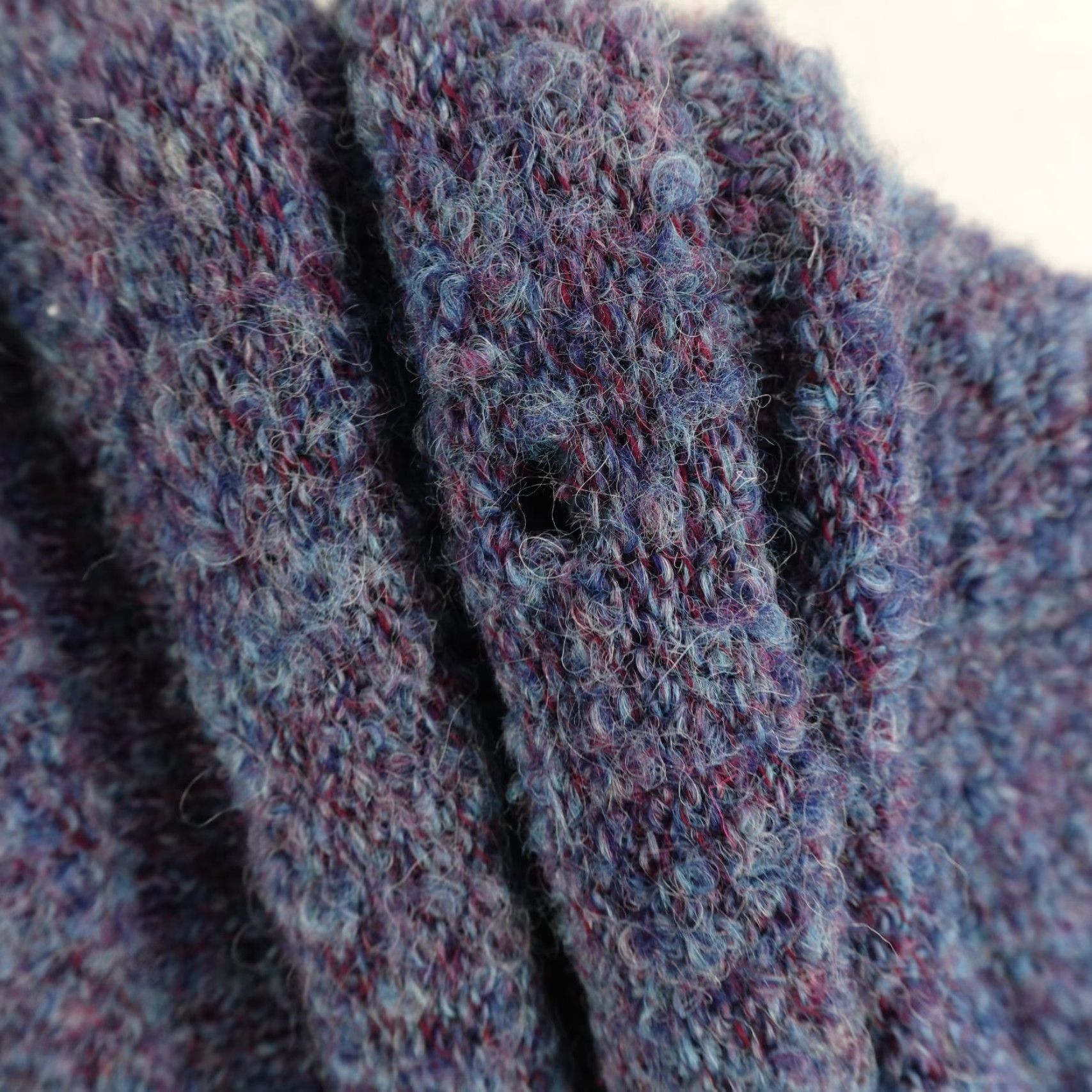 Vintage VINTAGE Tundra Wool Sweater Women Large Blue Full Zip Chunky Knit Outerwear Fall 90s Womens Size L / US 10 / IT 46 - 3 Thumbnail