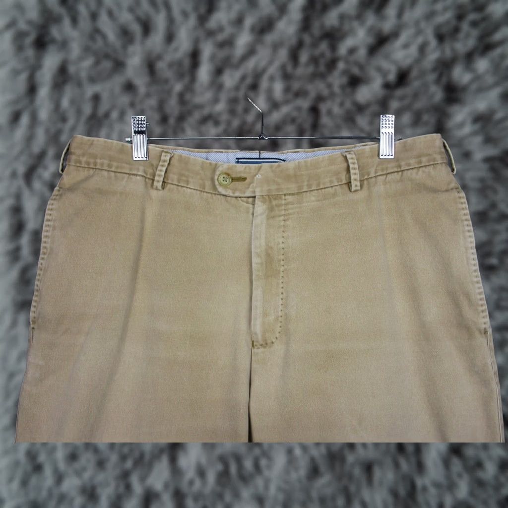 Peter Millar Peter Millar Pants Mens 35x30 Beige Chino Straight Leg Pima Cotton Casual Golf Mens Size US 35 - 1 Thumbnail