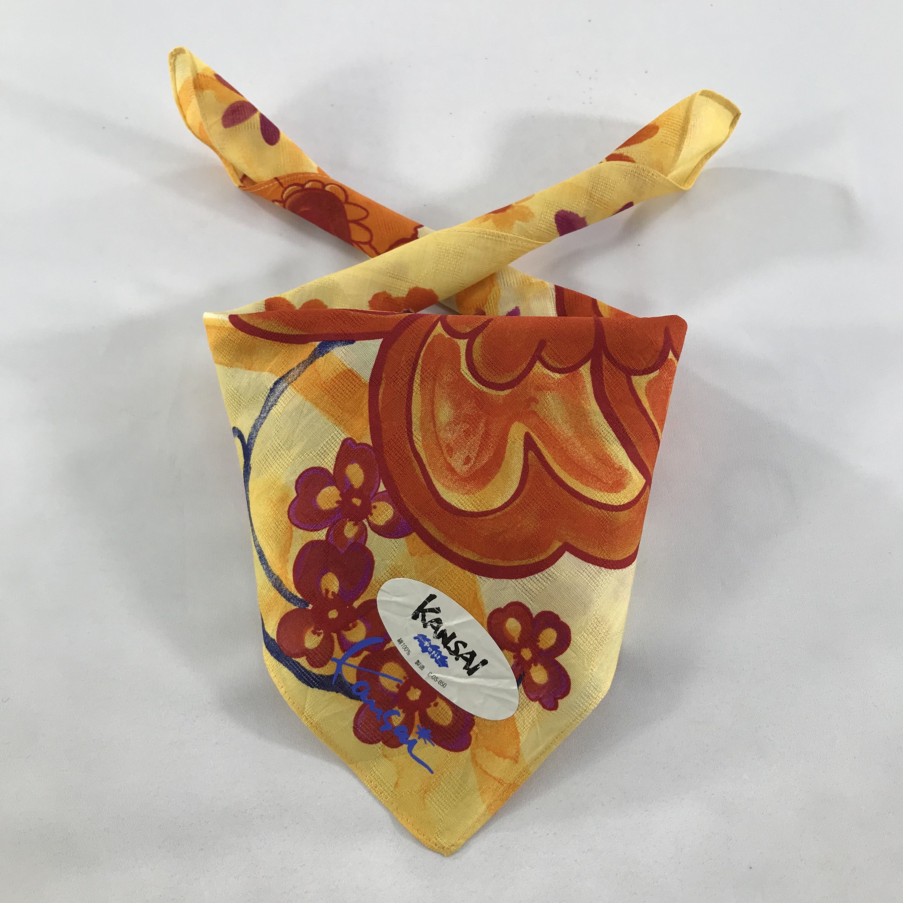 Kansai Yamamoto × Vintage Kansai Bandana / Handkerchief / Neckerchief - S1245 Size ONE SIZE - 3 Thumbnail