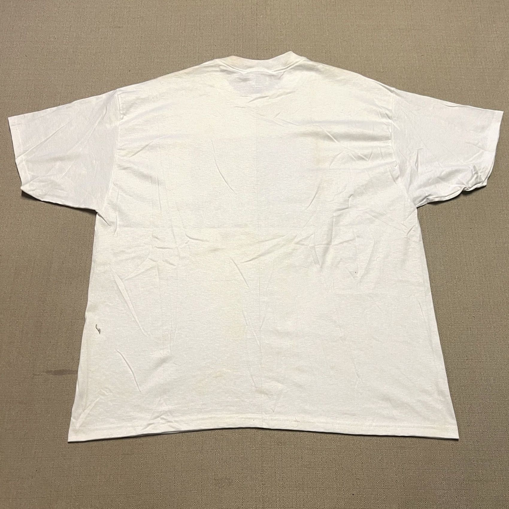 Hanes VINTAGE Stump Burner T Shirt Mens XL Rock Band Graphic Hanes White Cotton Blend Crew Neck Short Sleeve Graphic Print 90s Size US XL / EU 56 / 4 - 5 Thumbnail