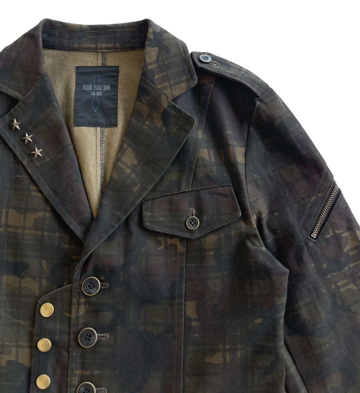 Japanese Brand Black Peace Now For Men Camouflag Chore Jacket Size US S / EU 44-46 / 1 - 8 Thumbnail