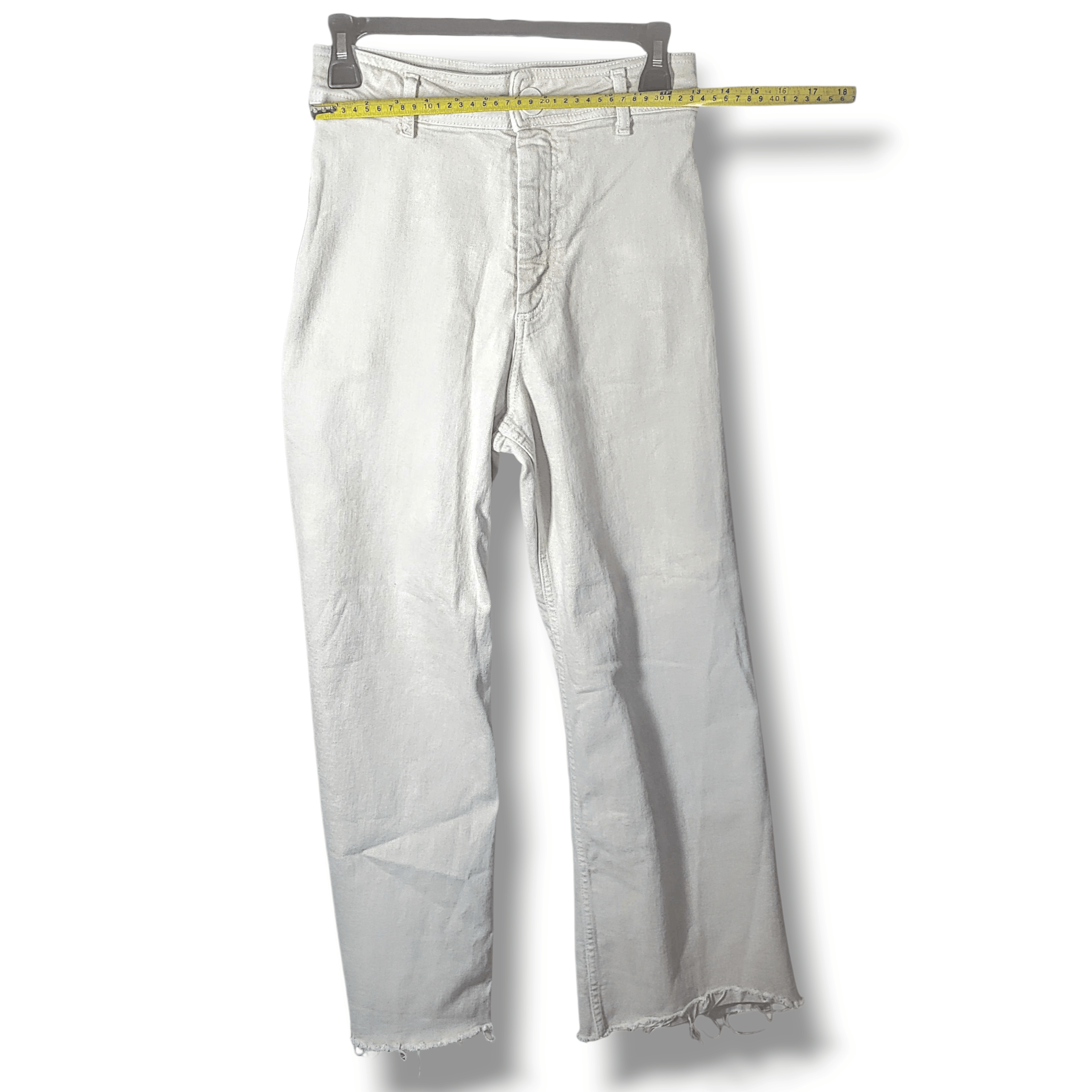 Zara Zara High Rise Wide Leg Trousers Cream US 4 | Minimalist Y2K Size 28" / US 6 / IT 42 - 5 Thumbnail