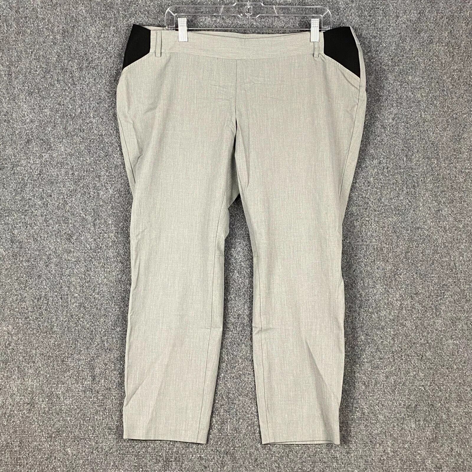 Other Motherhood Maternity Pants Women's XL Pull On Gray Stretch Size 38" / US 16 / IT 52 - 1 Thumbnail