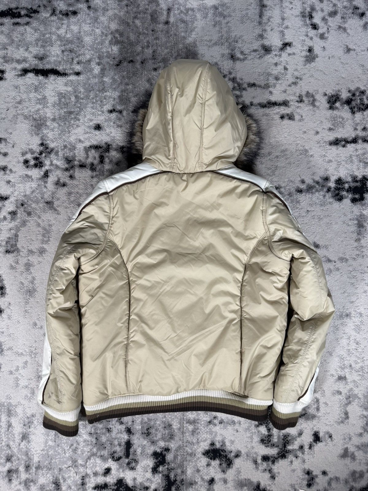 Enyce Y2K Lady Enyce Front Logo Fur Down Jacket Size XL / US 12-14 / IT 48-50 - 4 Thumbnail