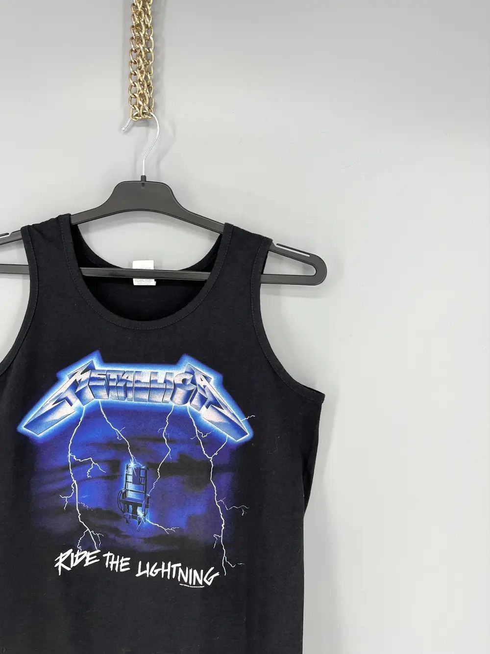 Band Tees Vintage Metallica Ride the Lightning Heavy Metal Rock Tshirt Size US M / EU 48-50 / 2 - 5 Thumbnail