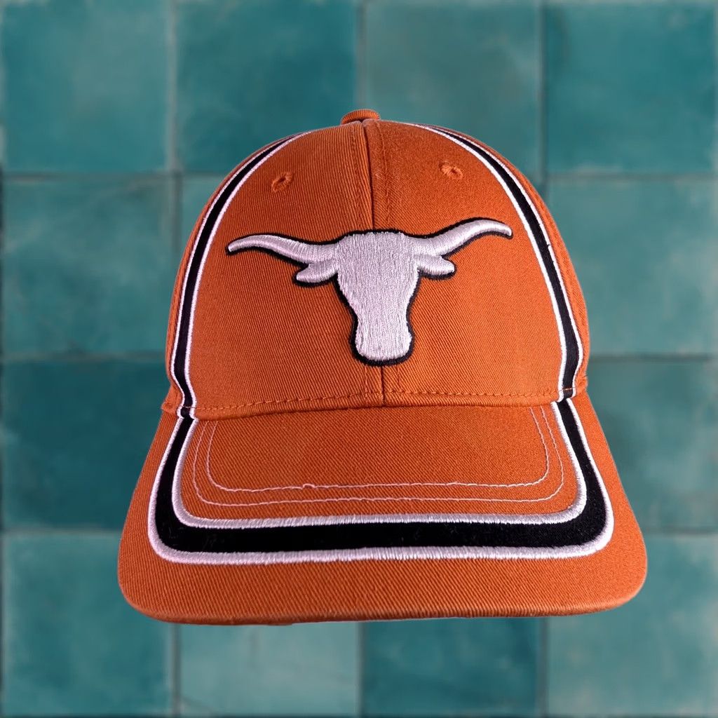 NCAA VINTAGE Texas Longhorns Hat Burnt Orange Embroidered Logo Adjustable Cap OSFA NCAA Size ONE SIZE - 1 Thumbnail