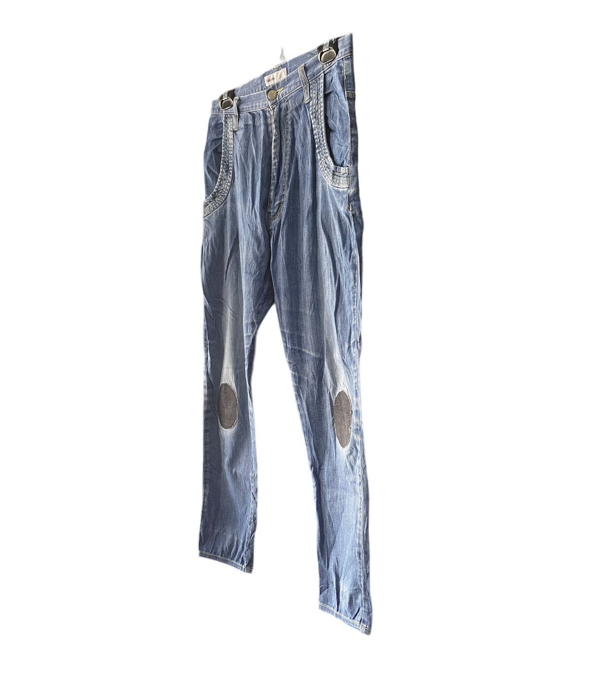 Designer × Issey Miyake × Ne-Net Ne-net Issey Miyaki Ladies Jeans W29” Size 29" - 4 Thumbnail