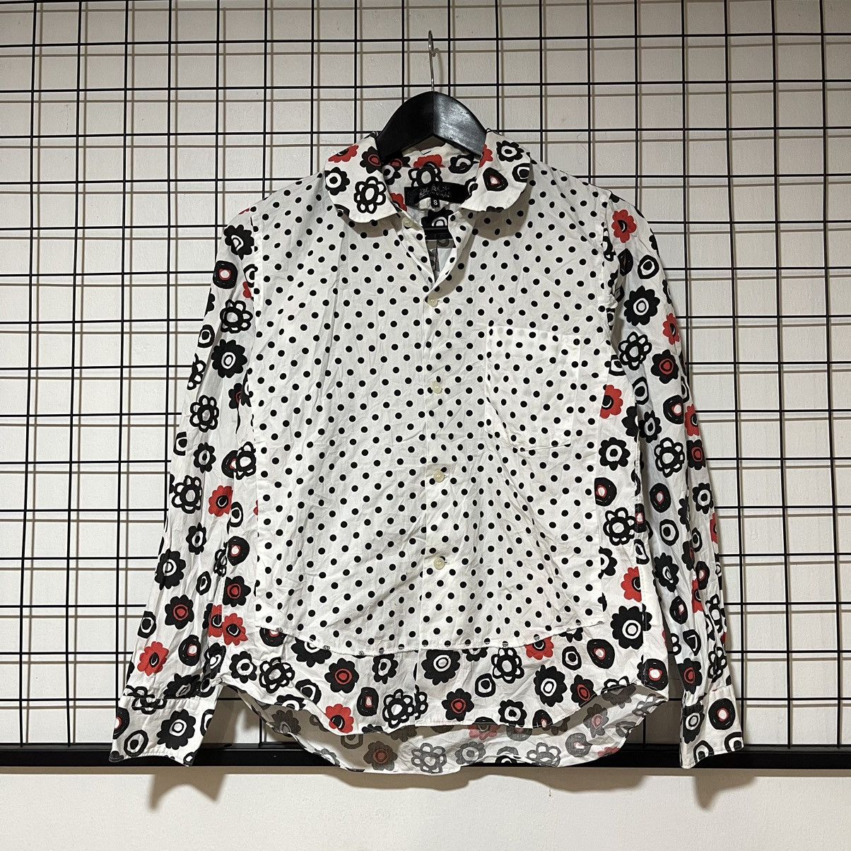 Comme des Garcons × Comme des Garcons Black COMME DES GARCONS BLACK Button-up shirt polka dot Size S / US 4 / IT 40 - 1 Thumbnail