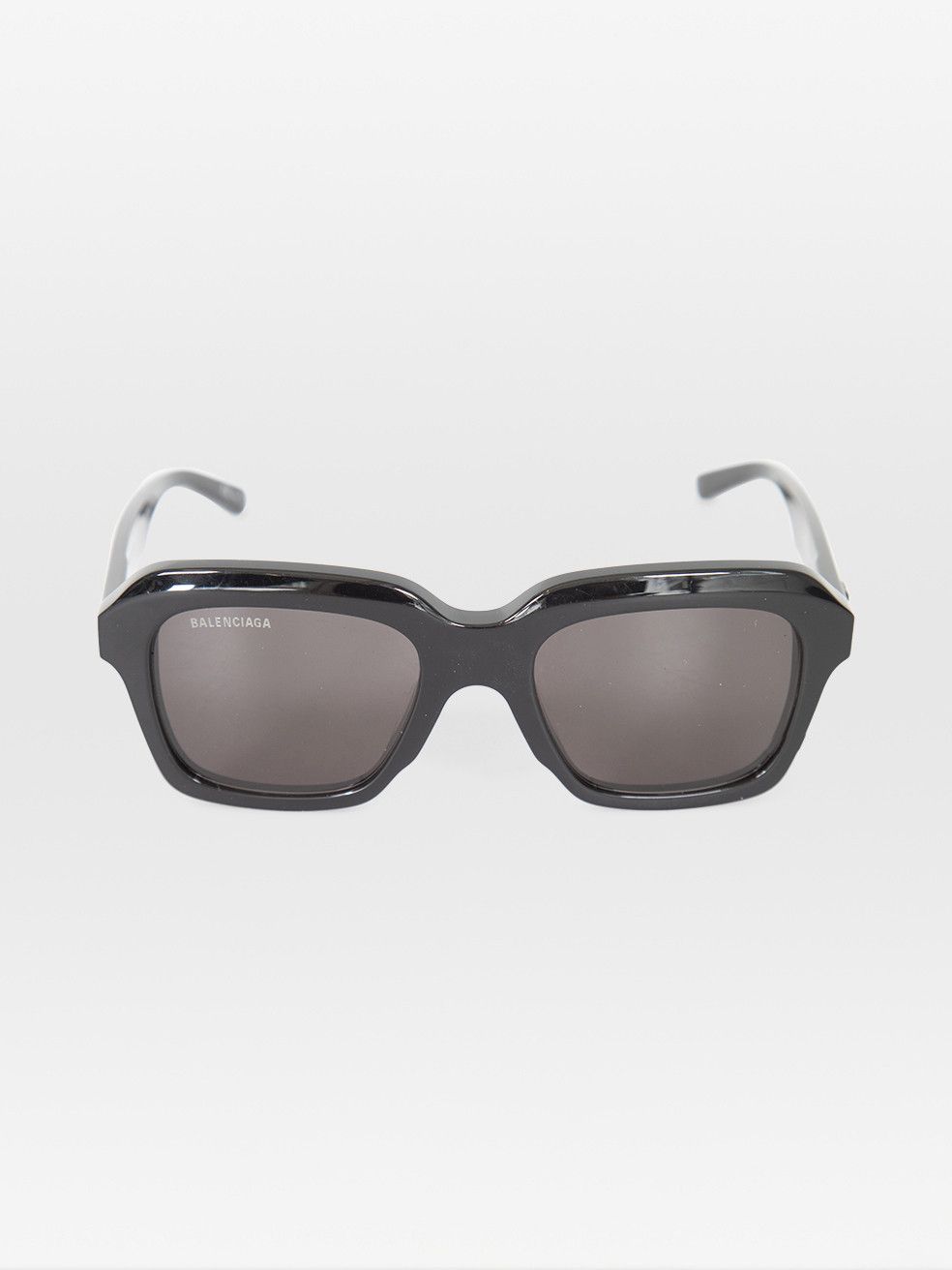Balenciaga Black Nylon Blade Rectangle Sunglasses | Grailed