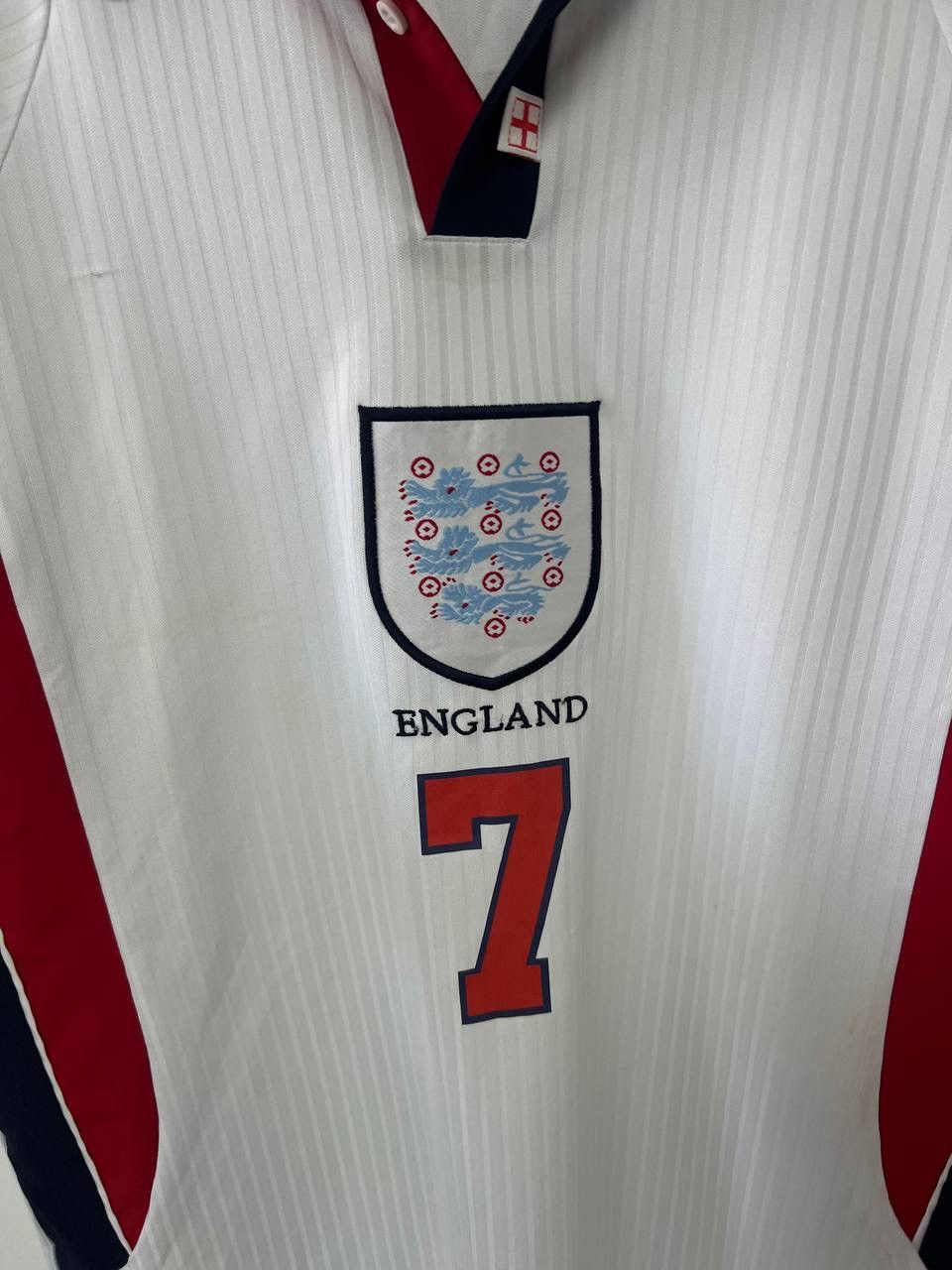 Other England 1997/1999 Home #7 Beckham Jersey Football Shirt L Size US L / EU 52-54 / 3 - 11 Thumbnail