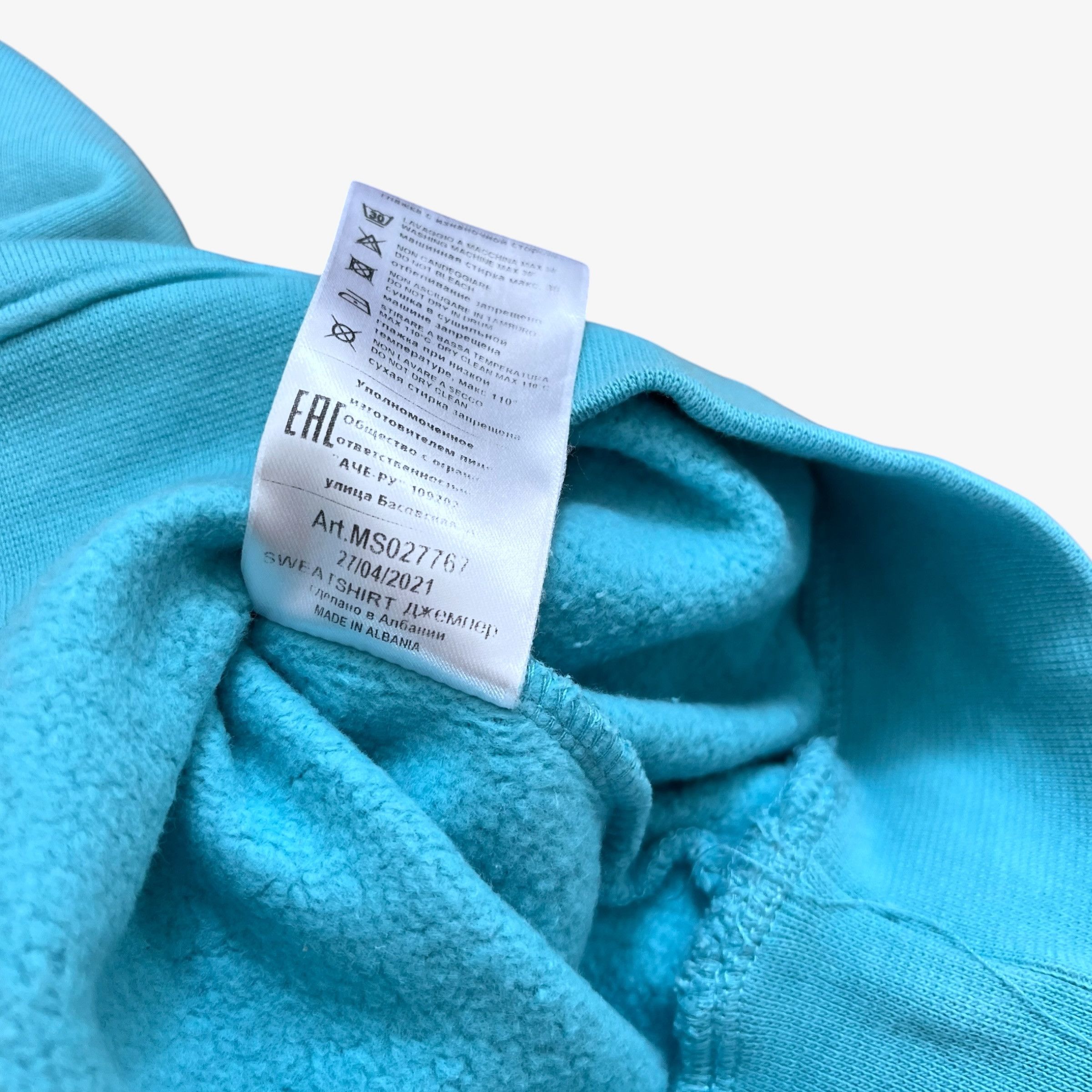 MSGM Women's MSGM Spell Out Blue Sweatshirt Size XS / US 0-2 / IT 36-38 - 5 Thumbnail
