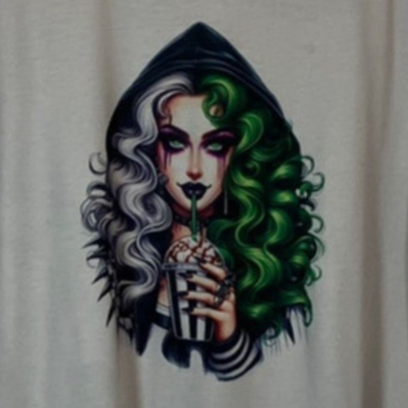 Jerzees Jerzees Gray Beetlejuice Mama Goth Graphic T-shirt 2XL Size XXL / US 16-18 / IT 52-54 - 6 Thumbnail