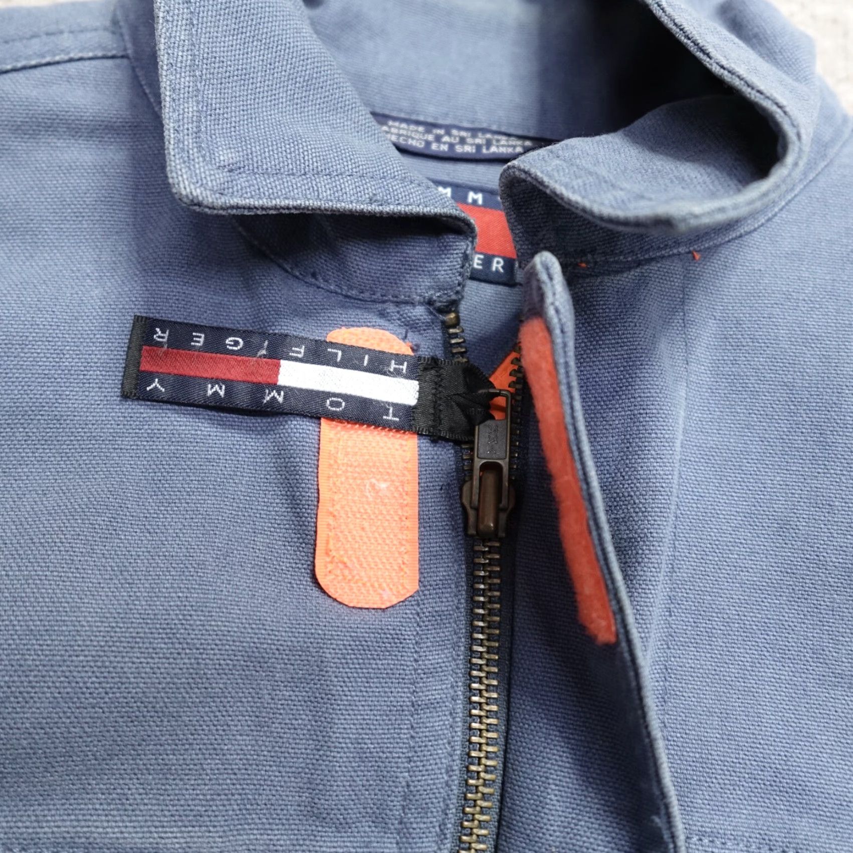 Tommy Hilfiger VINTAGE Tommy Hilfiger Jacket Regular M Blue Canvas Deck Jacket Size US M / EU 48-50 / 2 - 3 Thumbnail