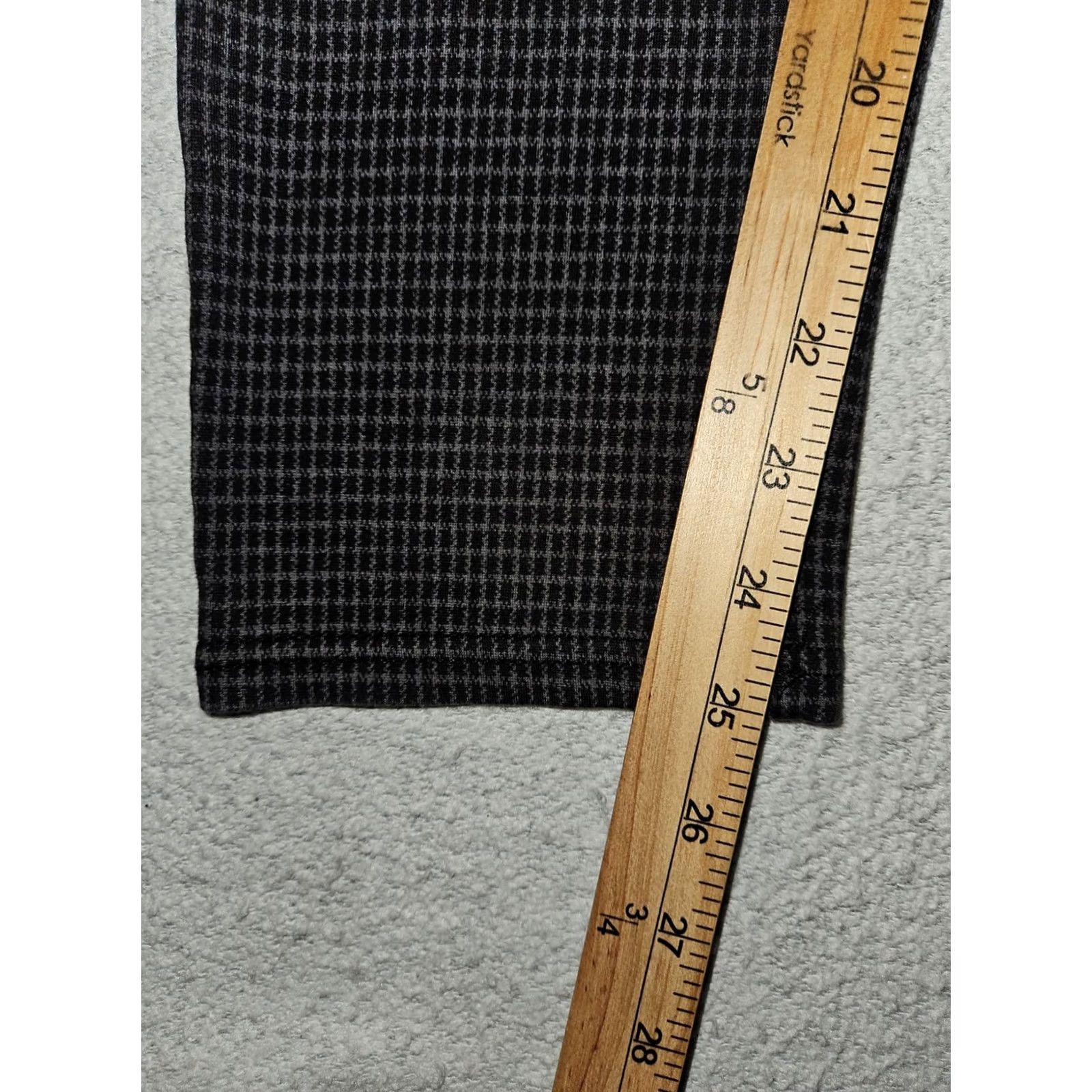 7 For All Mankind 7 For All Mankind Leggings Women's 2XL Black Gray Check Pull On Ankle Plus Size Athleisure Casual Workwear Size 40" / US 18 - 5 Thumbnail