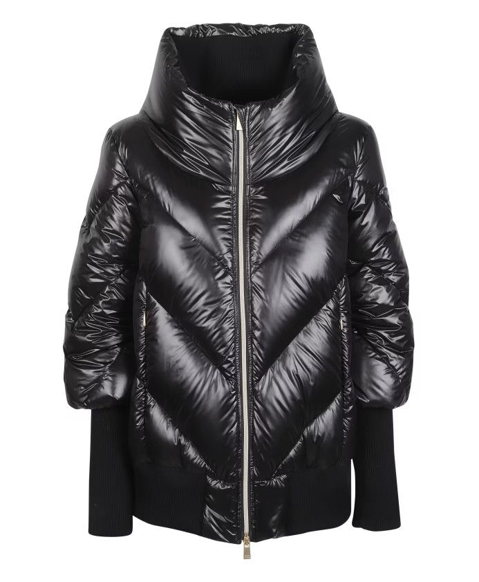 TATRAS o1s22i1n0924 Tuyukke Cowl-Neck Puffer Jacket in Black Size XL / US 12-14 / IT 48-50 - 1 Thumbnail