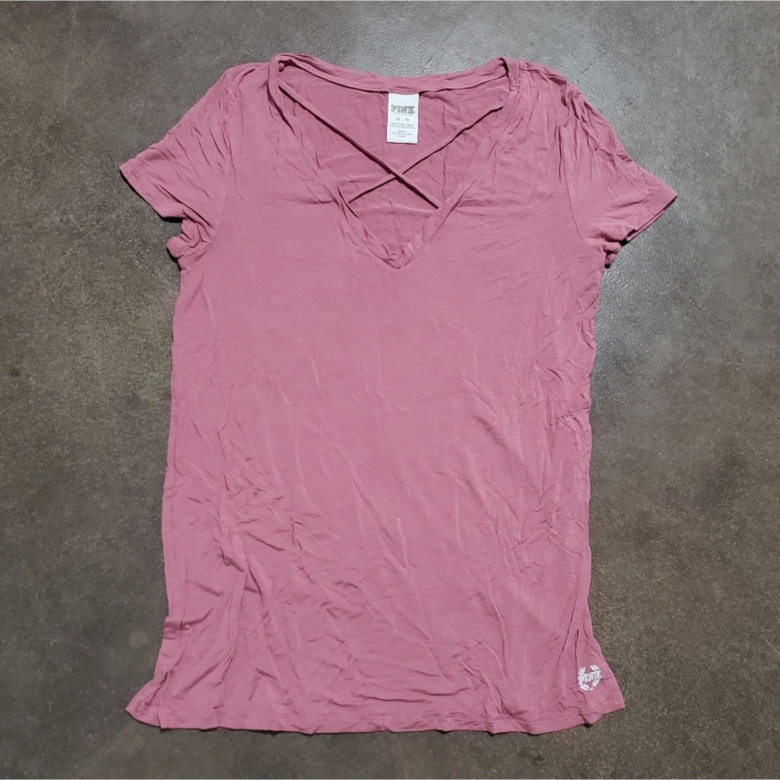 Victoria's Secret Pink | VICTORIA SECRET | Oversized Short Sleeve Size XS / US 0-2 / IT 36-38 - 1 Thumbnail