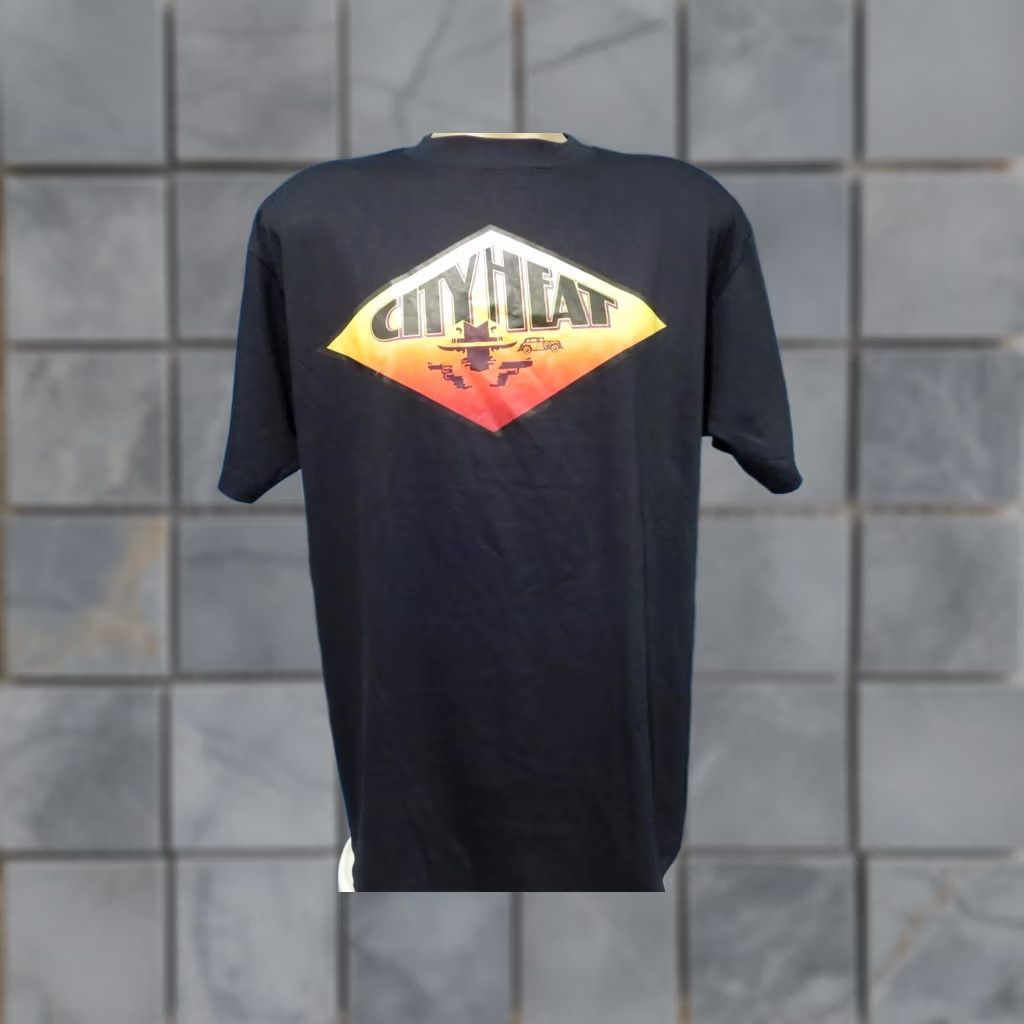 Hanes vintage CITY HEAT T-Shirt Hanes Large XL black 80s 90s - Mens - Thin - Cotton/Polyester Size US L / EU 52-54 / 3 - 1 Thumbnail