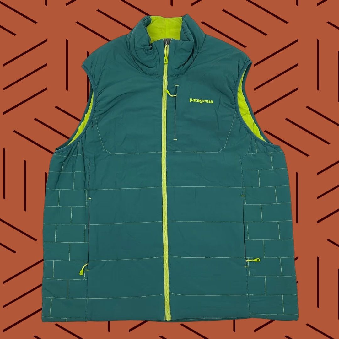 Patagonia Patagonia Nano Air Vest Mens XL Green Insulated Quilted Technical Puffer Hiking Jacket/Coat Size US XL / EU 56 / 4 - 1 Thumbnail