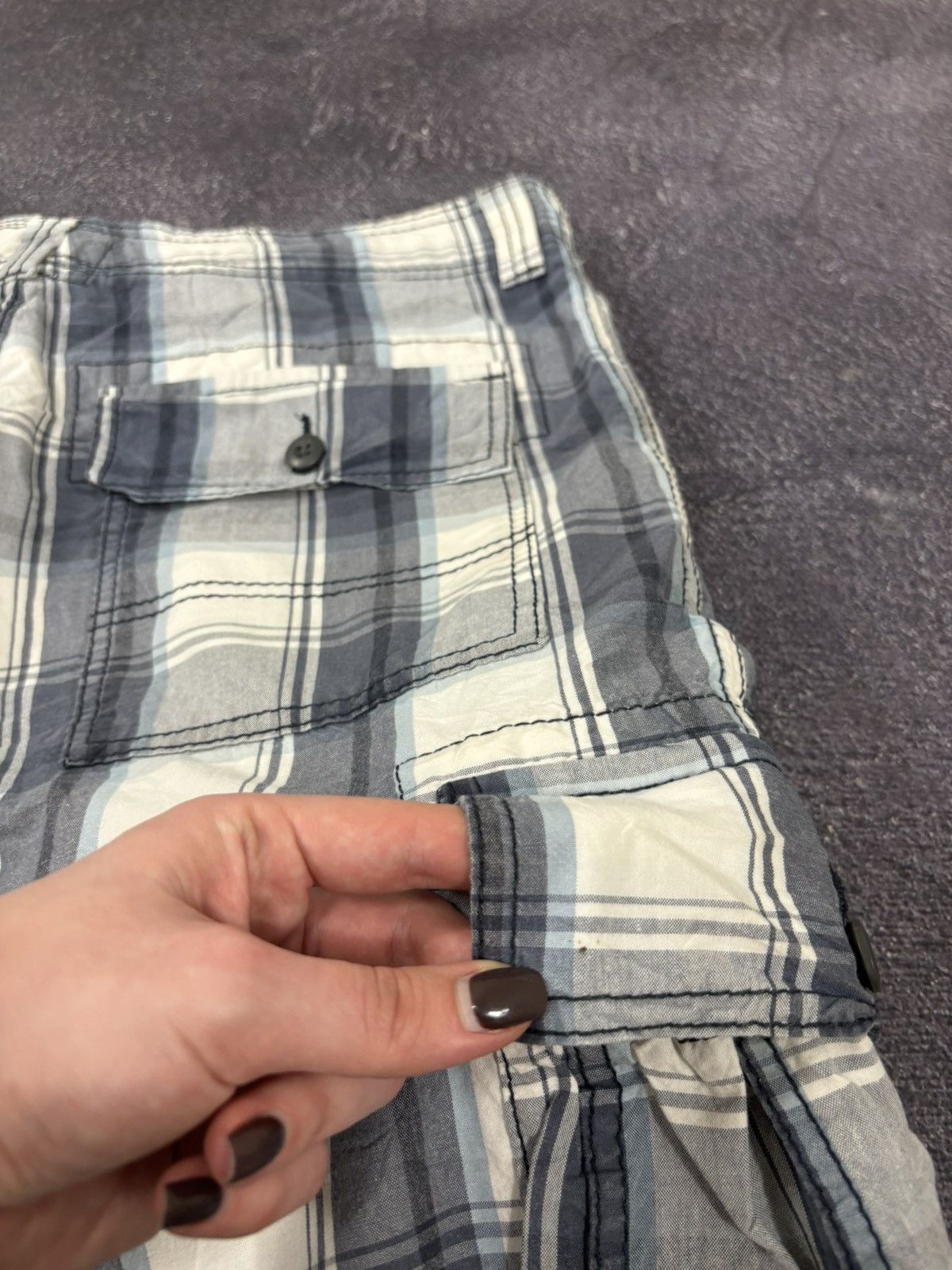Levi's Vintage Levi’s Signature USA Check Dad Hype Cargo Shorts Size US 34 / EU 50 - 14 Thumbnail