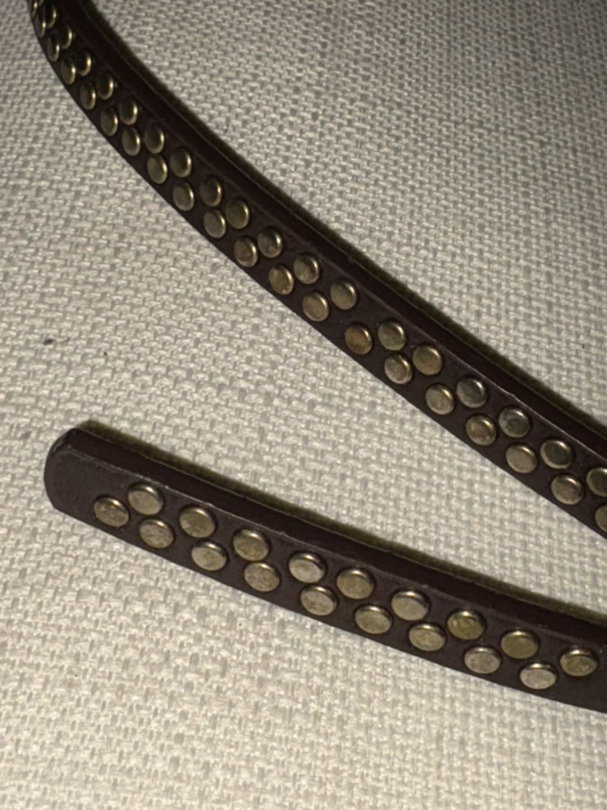 Vintage Vintage 70’s Ultra Skinny Waxed Leather Belt Size ONE SIZE - 8 Thumbnail