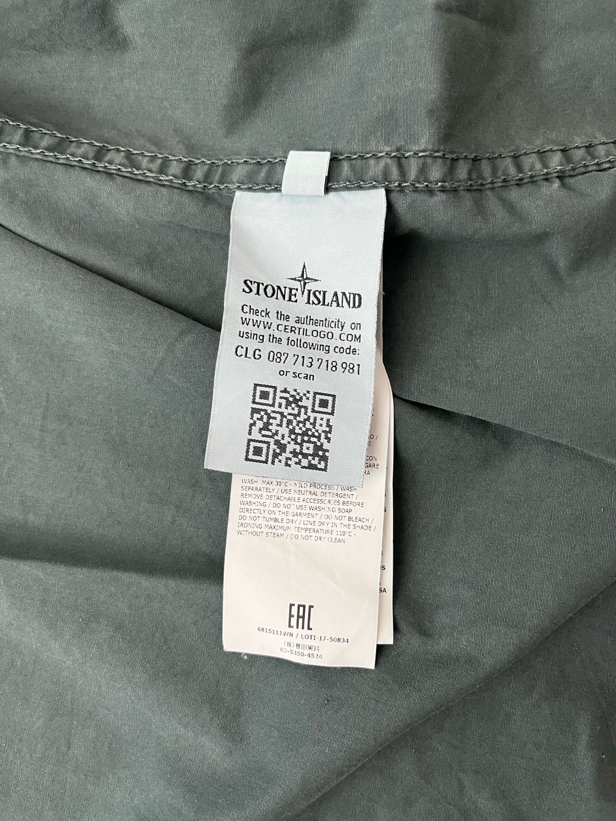 Stone Island × Vintage Stone Island Garment Dyed Shirt Jacket Size US M / EU 48-50 / 2 - 3 Thumbnail