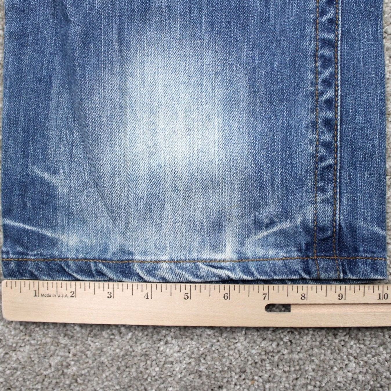 Pelle Pelle Pelle Pelle Jeans Mens 42x34 Blue Baggy Y2K 90s Vintage Hip Hop Straight Skater Jeans Mens 42 Blue Pelle Pelle 90s Theme Boys? Size US 42 / EU 58 - 5 Thumbnail