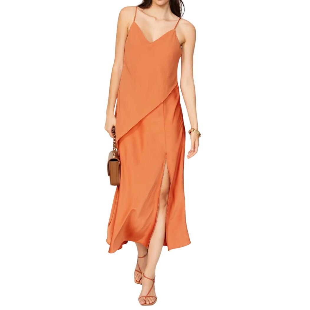 Jonathan Saunders Saunders x RTR Chiffon Overlay Dress in Orange, Size US 4 Size S / US 4 / IT 40 - 2 Thumbnail