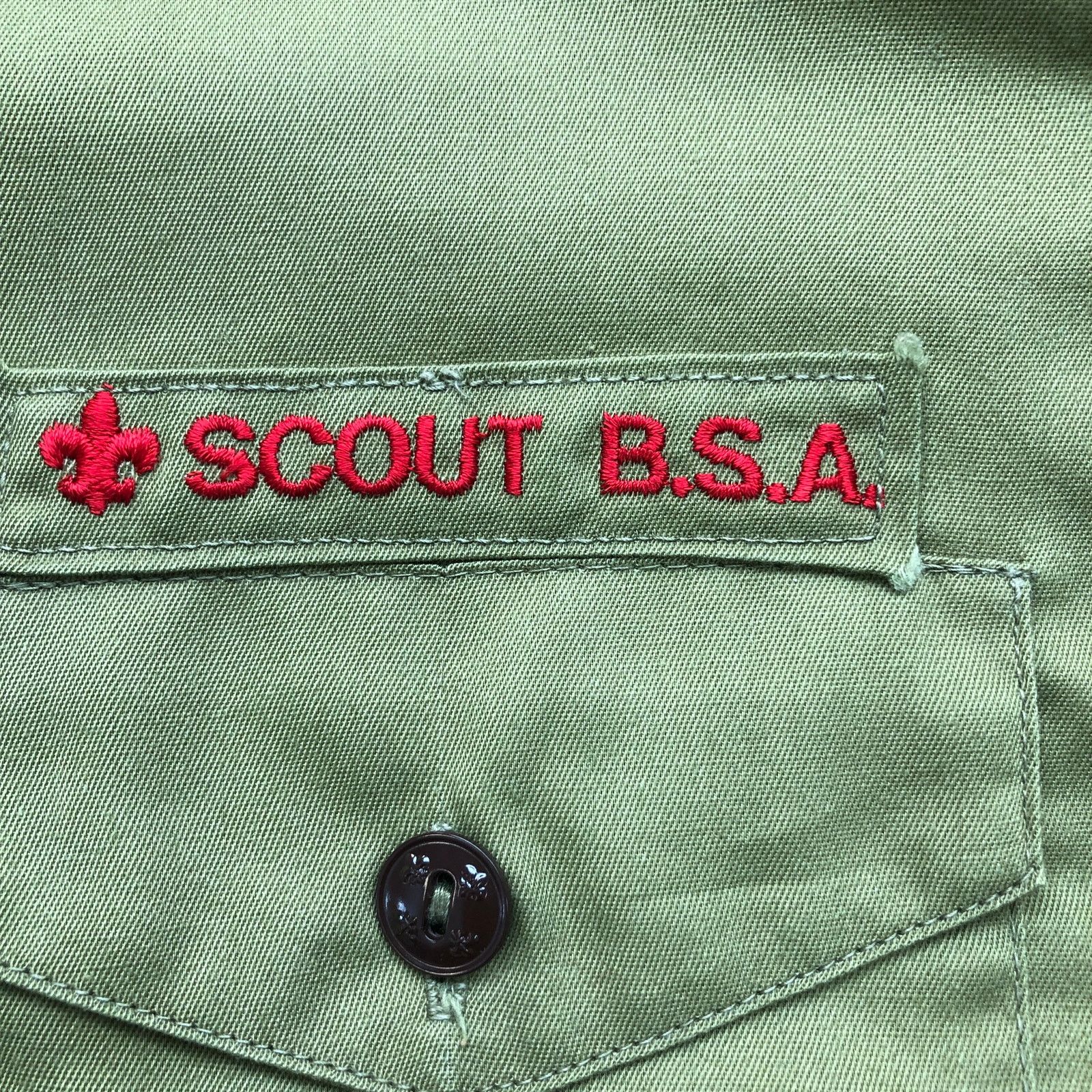 Other Vintage 70s BSA Boys Scout of America Uniform Shirt Mens L Size US L / EU 52-54 / 3 - 8 Thumbnail
