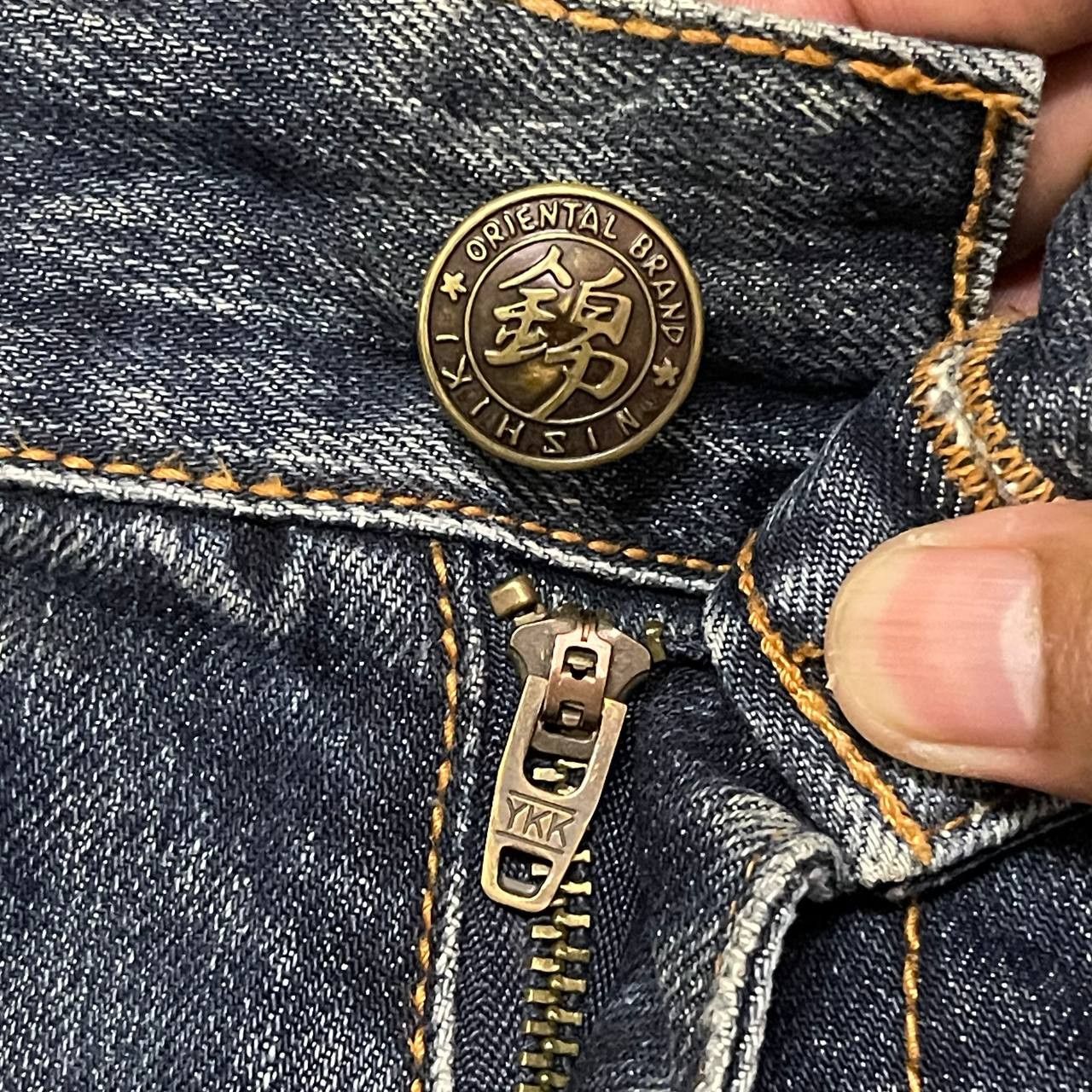Beauty Beast Vintage Oriental Brand by Nishiki Denim Jeans Size US 30 / EU 46 - 7 Thumbnail