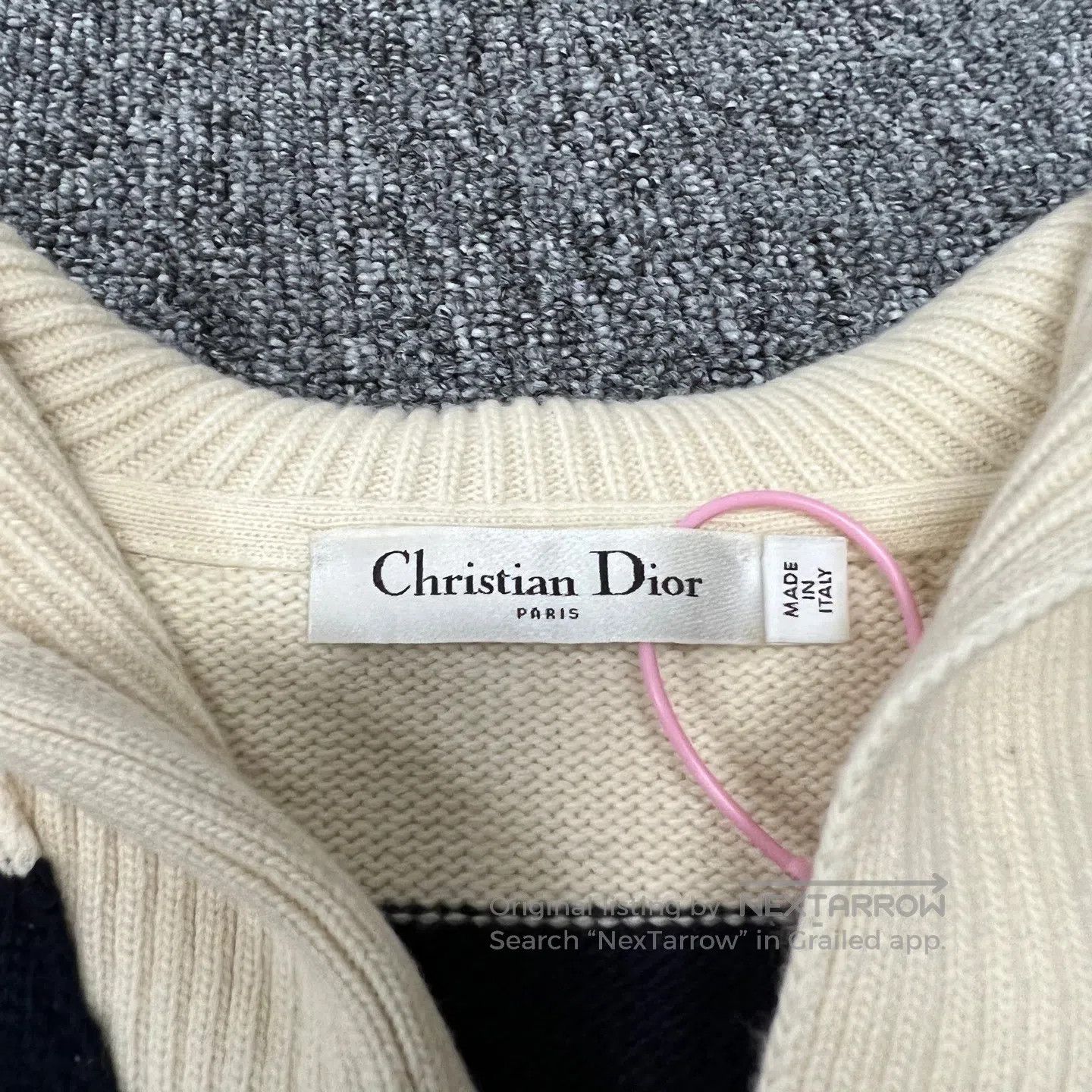 Dior Dior Black and white striped sleeveless cashmere knit top| Size S / US 4 / IT 40 - 5 Thumbnail