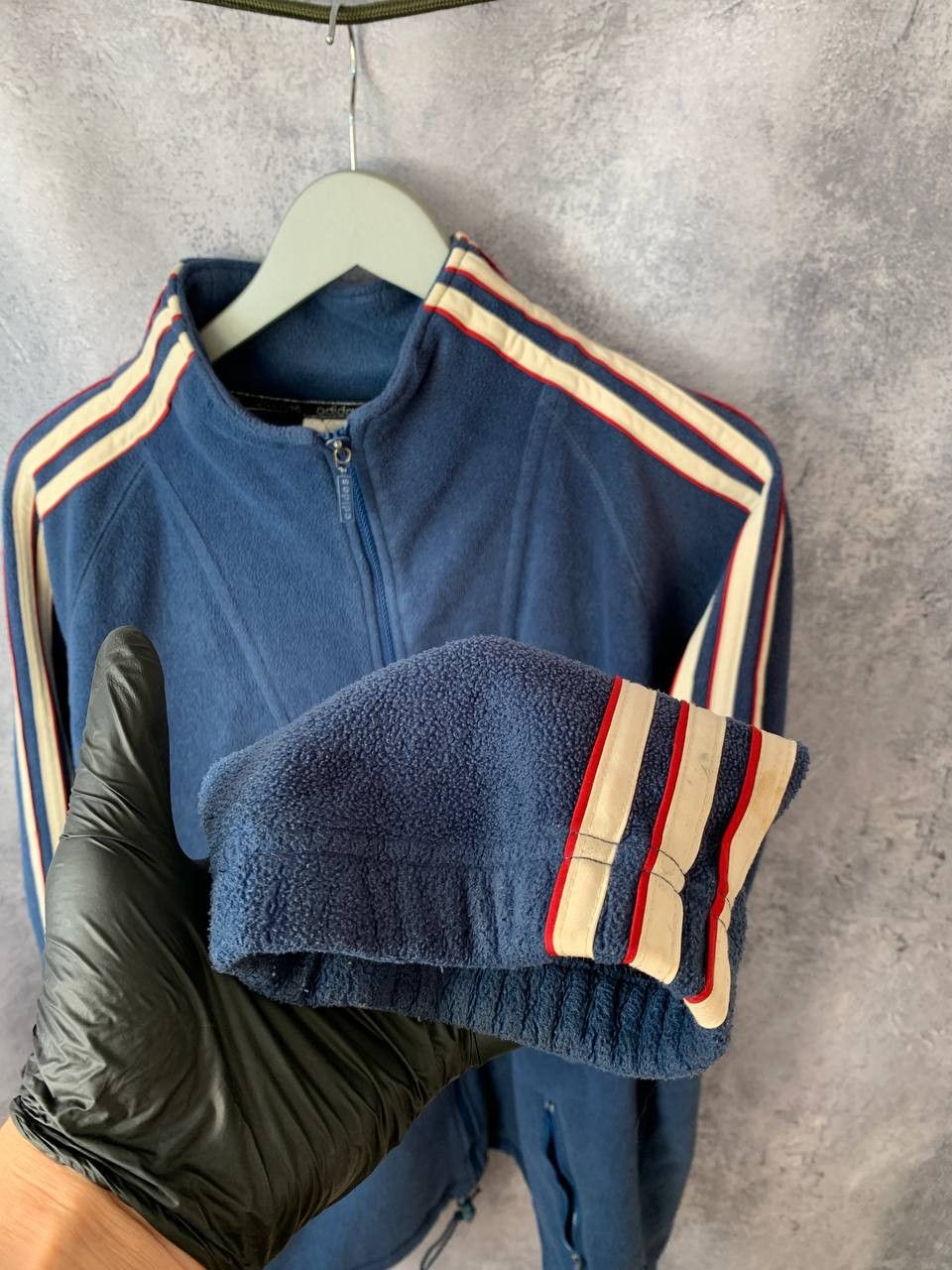 Adidas Adidas Vintage Retro 80s Full Zip Fleece Sweater Jacket Size US XL / EU 56 / 4 - 9 Thumbnail