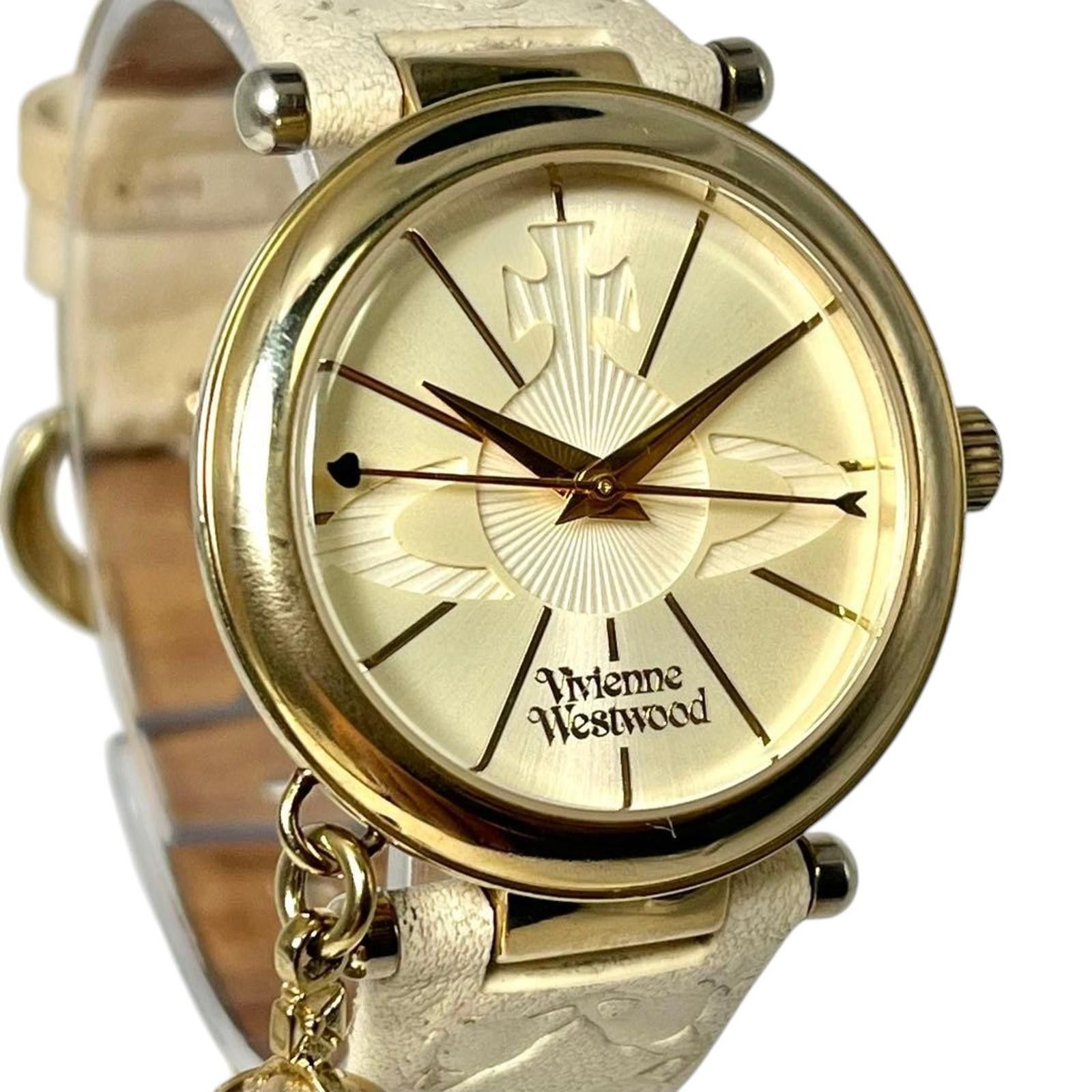 Vivienne Westwood Vivienne Westwood - Women's Gold Tone Watch with Charm Size ONE SIZE - 4 Thumbnail