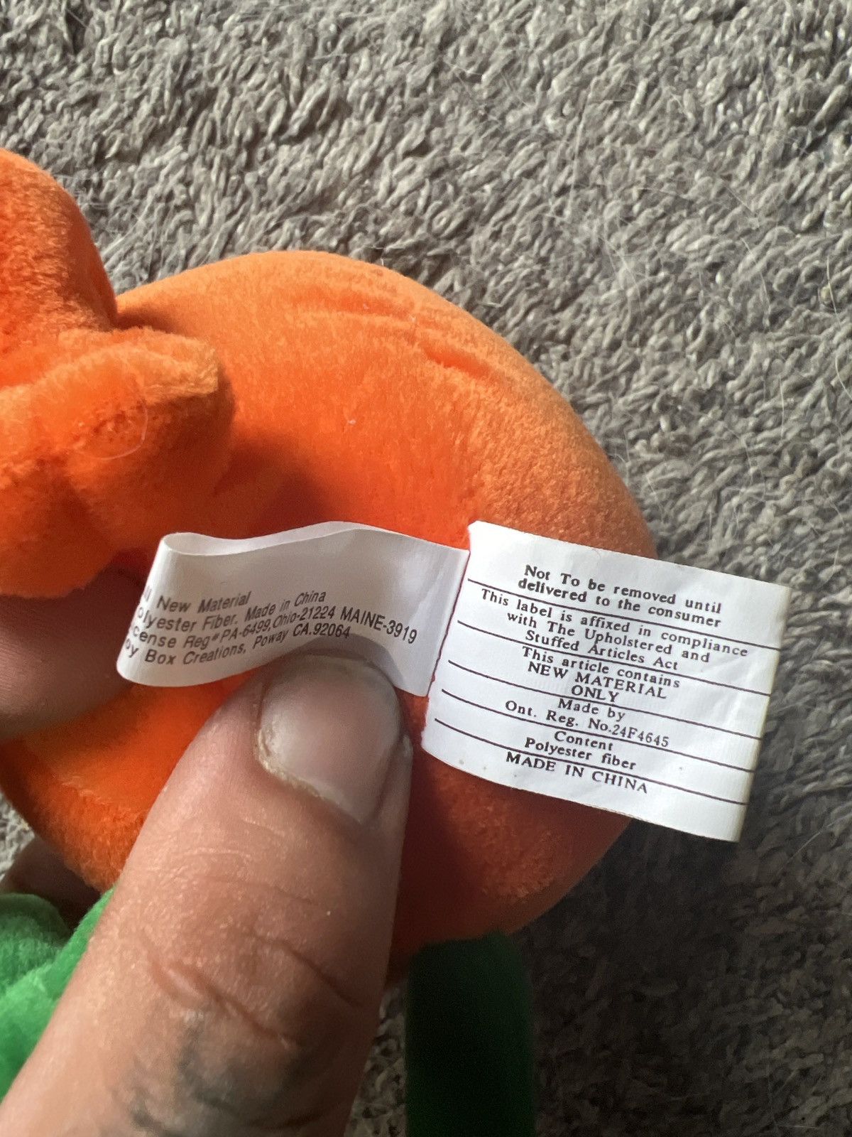 Hypebeast Toy Box Creations Outrageous Orange Plush Size ONE SIZE - 6 Thumbnail