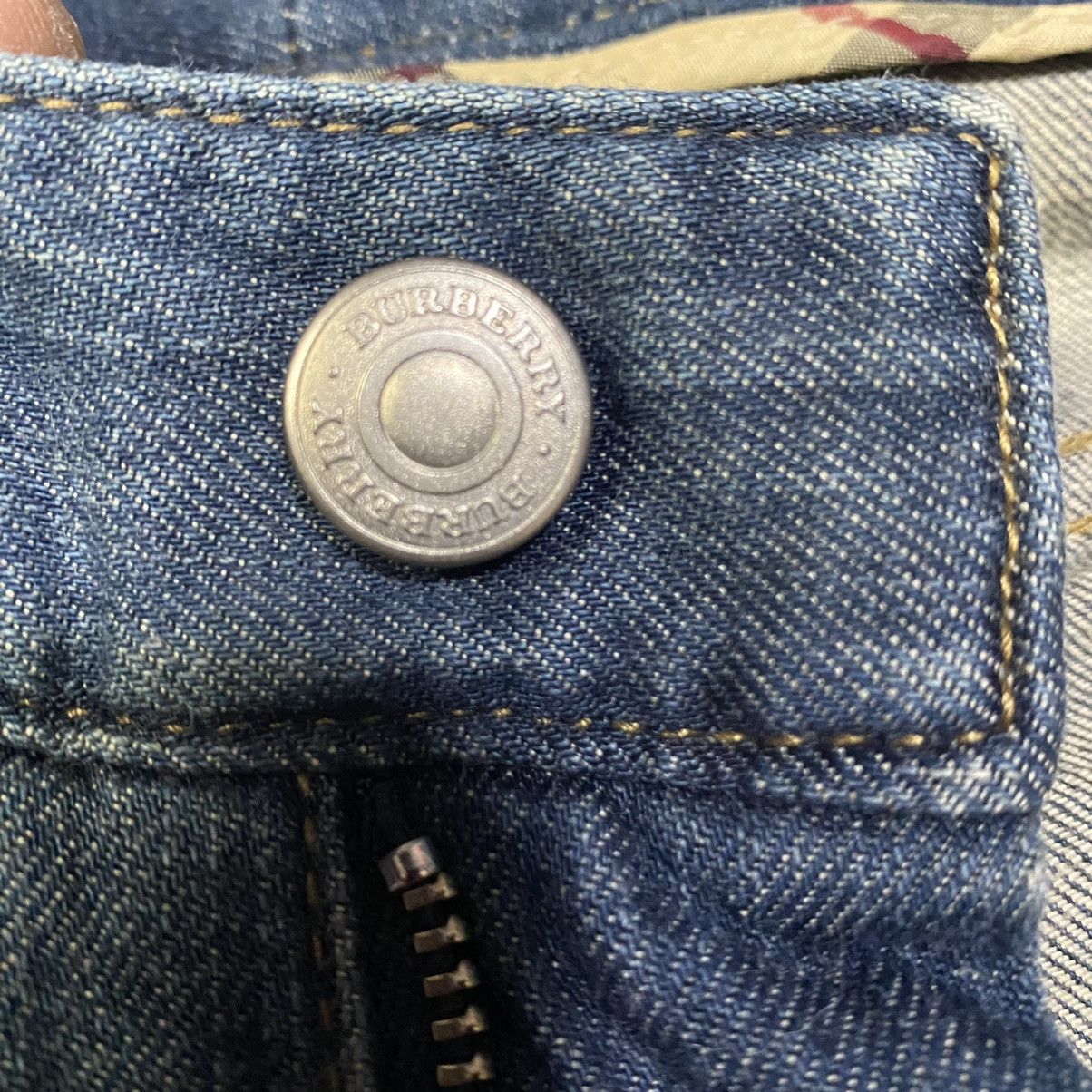 Burberry × Jean × Vintage Burberry Distressed Bootcut Jeans Size 33" - 9 Thumbnail