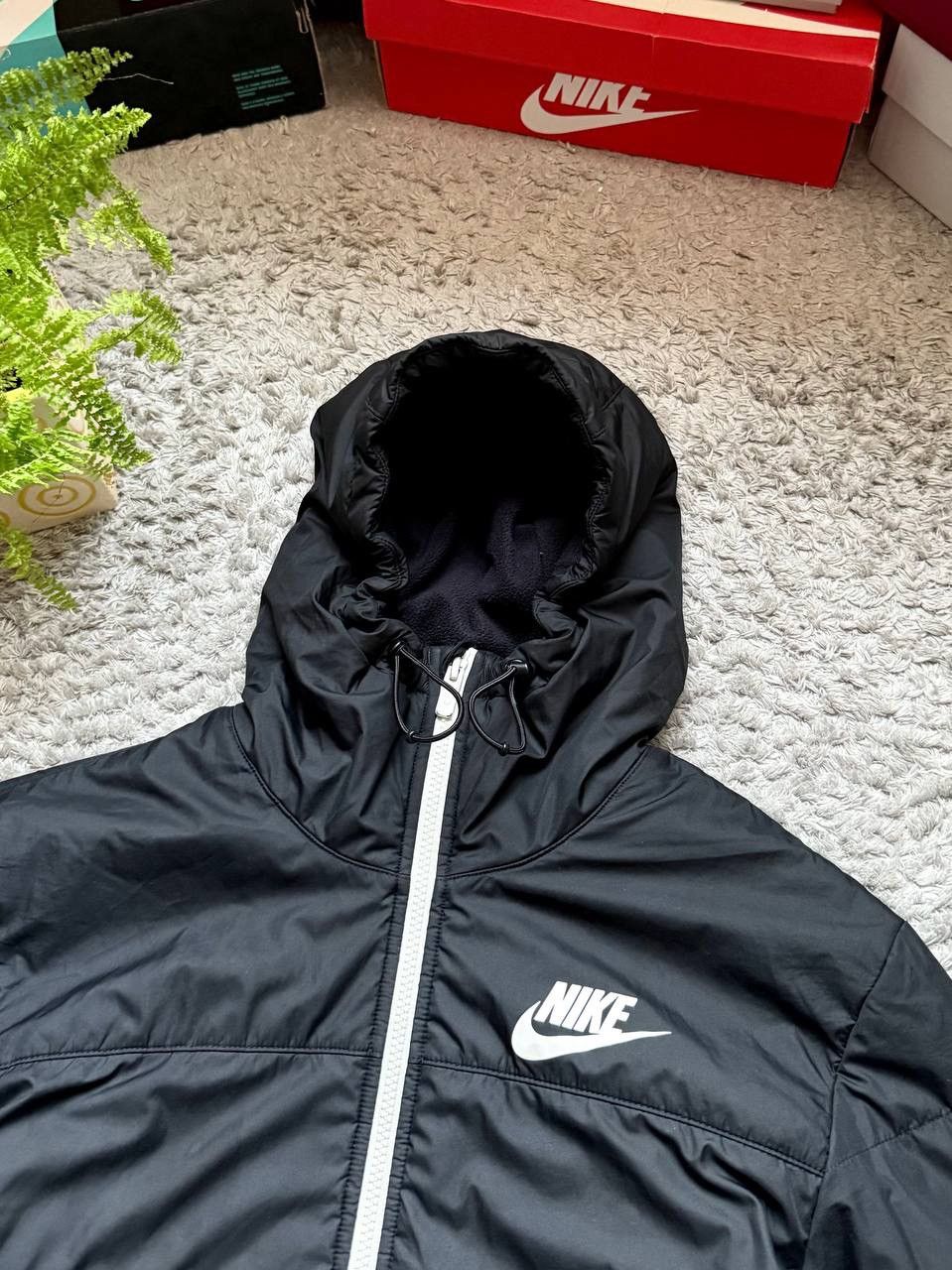 Nike 00s Nike Vintage Retro Down Light Jacket Basic Logo Rare Size US M / EU 48-50 / 2 - 3 Thumbnail