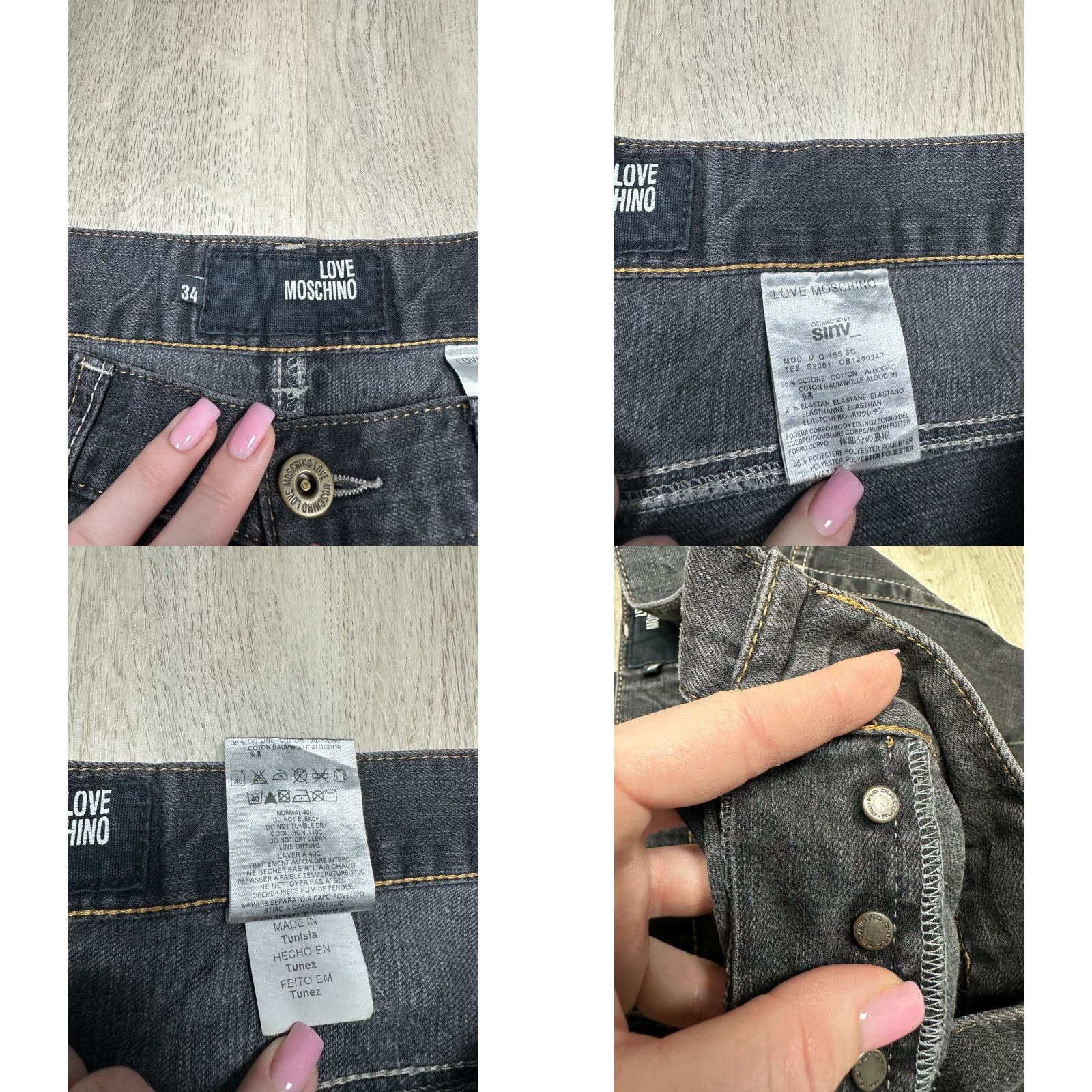 Moschino Love Moschino Jeans Denim Pants Mens Size 34 Gray Cotton Dubai 34 in Inseam 34 Mens Jeans Size US 34 / EU 50 - 8 Thumbnail