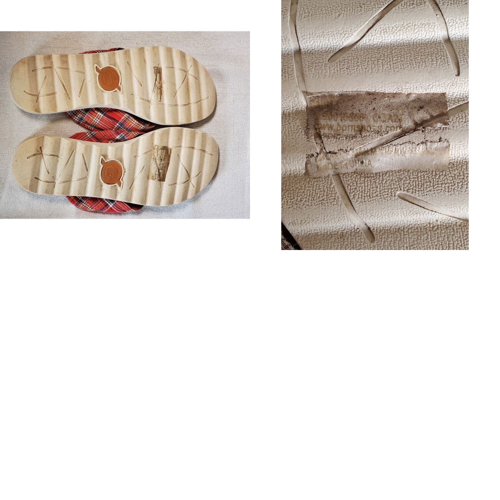 Vintage Børn Tide Plaid Fabric Thong Flip Flops Sandals Women's Size US 9.5 Multi 6899690 Size US 10 / IT 40 - 8 Thumbnail