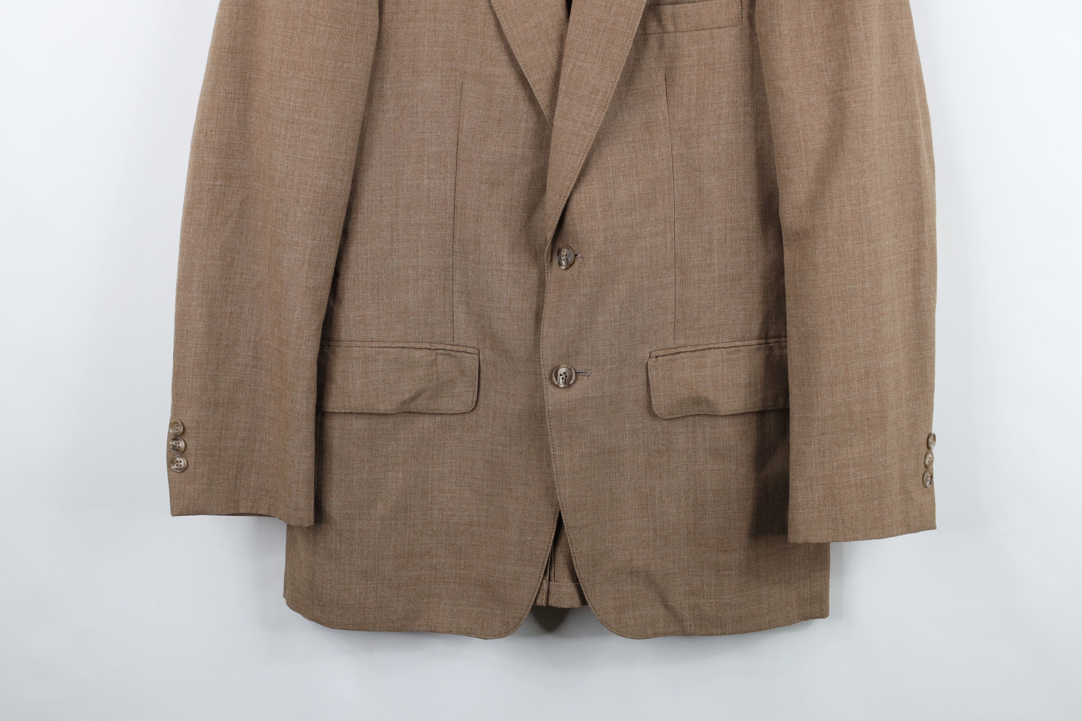Vintage Vintage 50s 60s Streetwear Wool Blazer Suit Coat Jacket USA Size US L / EU 52-54 / 3 - 3 Thumbnail