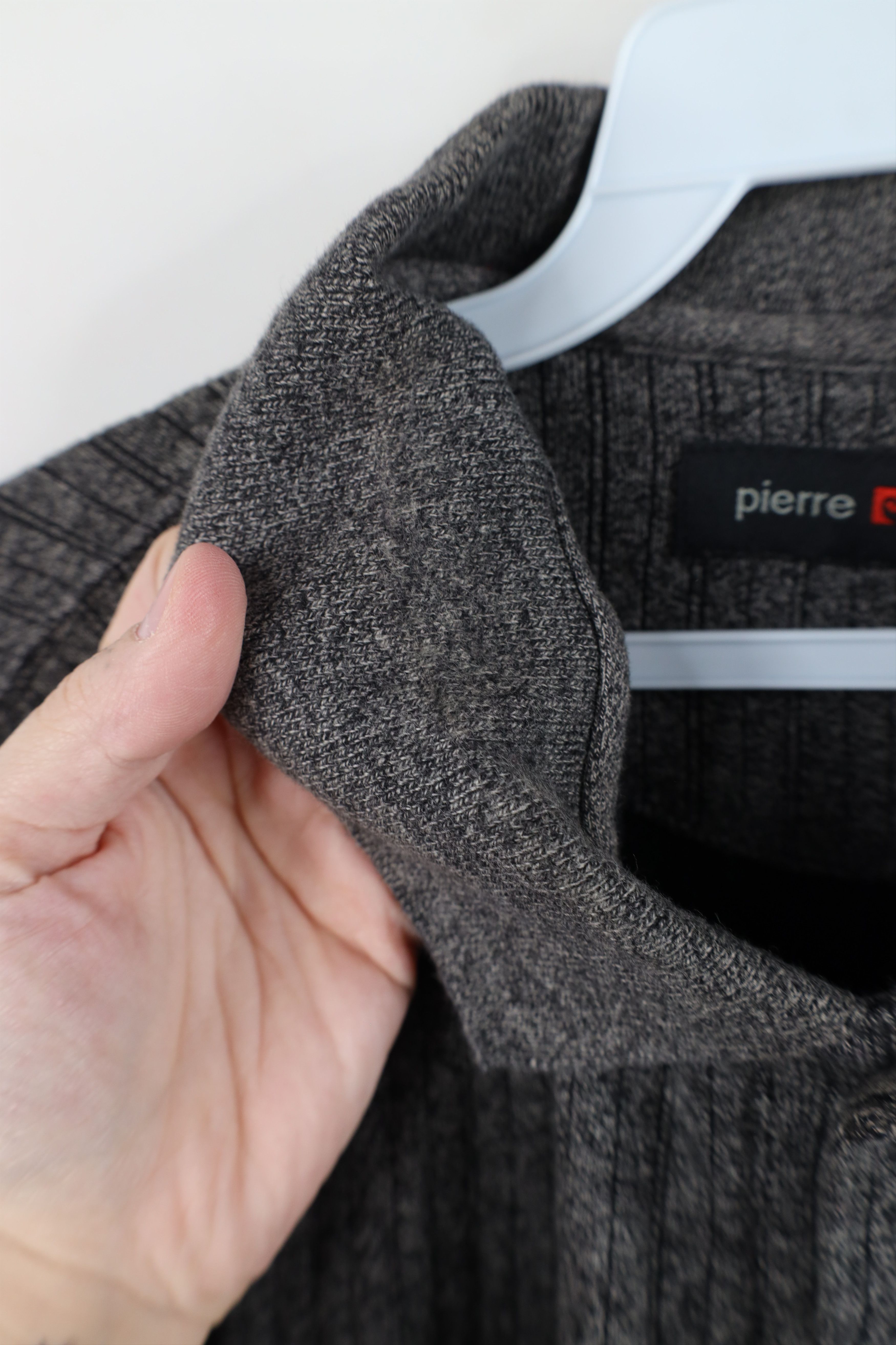 Vintage Vintage 90s Streetwear Ribbed Knit Long Sleeve Rugby Polo Size US XL / EU 56 / 4 - 8 Thumbnail