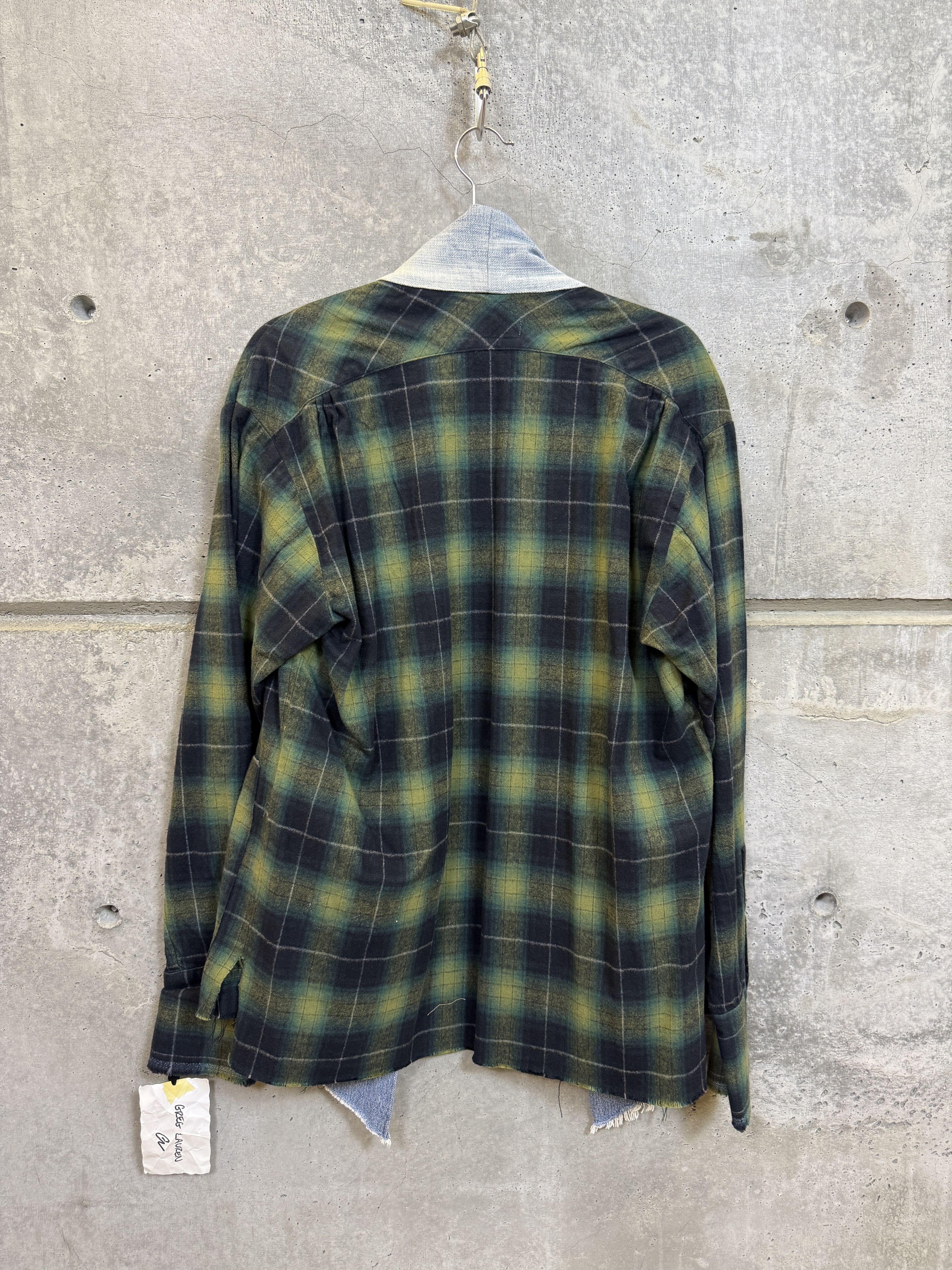 Greg Lauren $1000 Greg Lauren Green Plaid GL1 Kimono Size US L / EU 52-54 / 3 - 2 Thumbnail