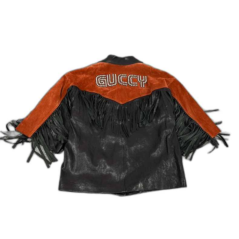 Gucci Gucci Suede and Leather Fringe Jacket Size US M / EU 48-50 / 2 - 1 Thumbnail