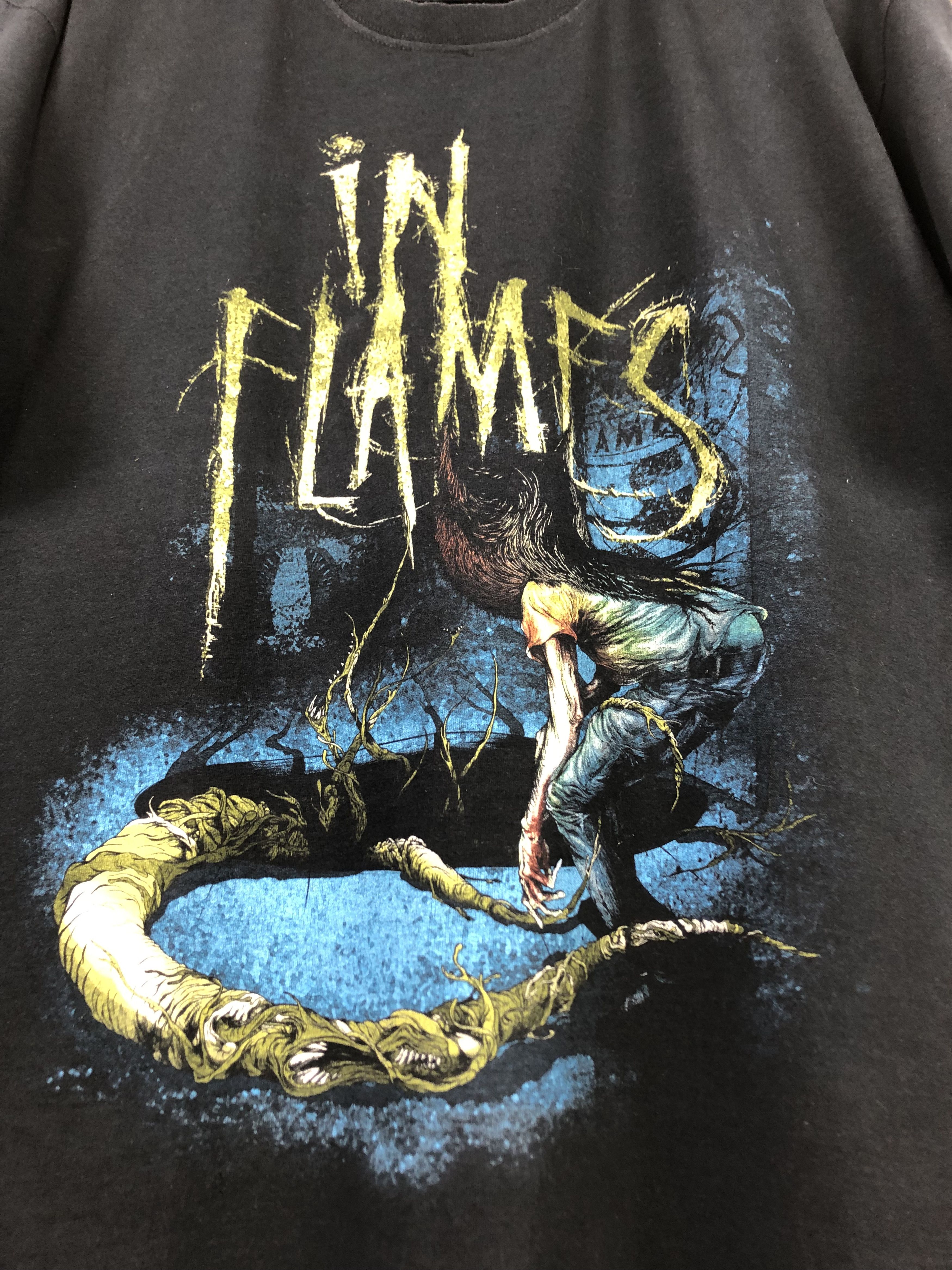 Band Tees In Flames Band Tee Shirt Rare Hype Sense Of Purpose Size US L / EU 52-54 / 3 - 5 Thumbnail