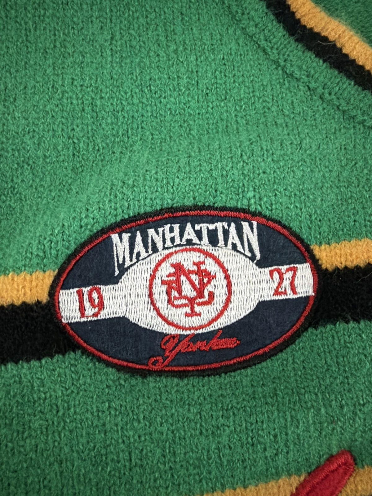Vintage Manhattan new york Varsity longsleeve Size US L / EU 52-54 / 3 - 4 Thumbnail