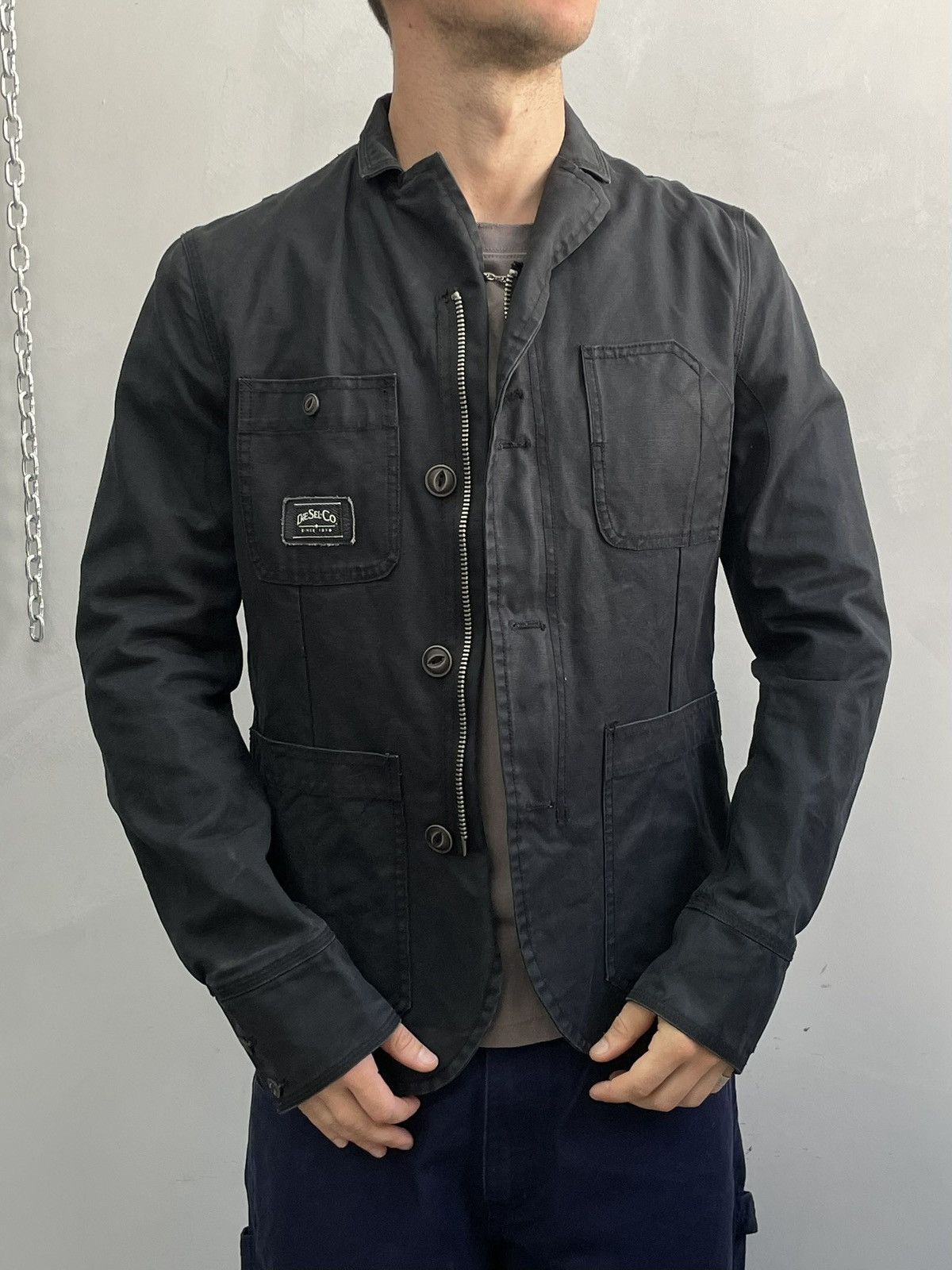 Diesel Japanese diesel jacket canvas y2k hype Size US M / EU 48-50 / 2 - 2 Thumbnail