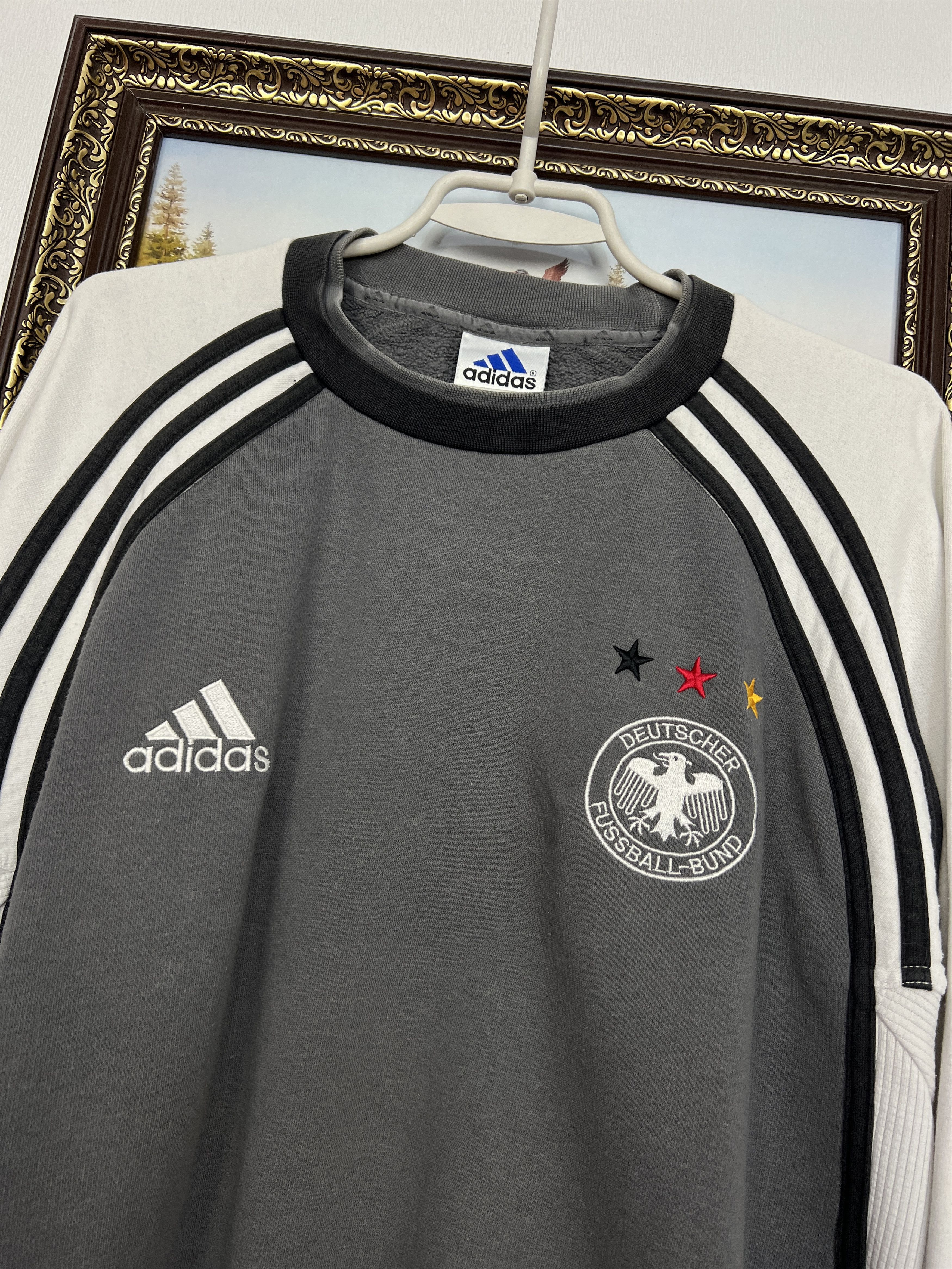 Adidas Vintage Germany Football Sweatshirt Soccer Jacket Crewneck Size US XL / EU 56 / 4 - 3 Thumbnail