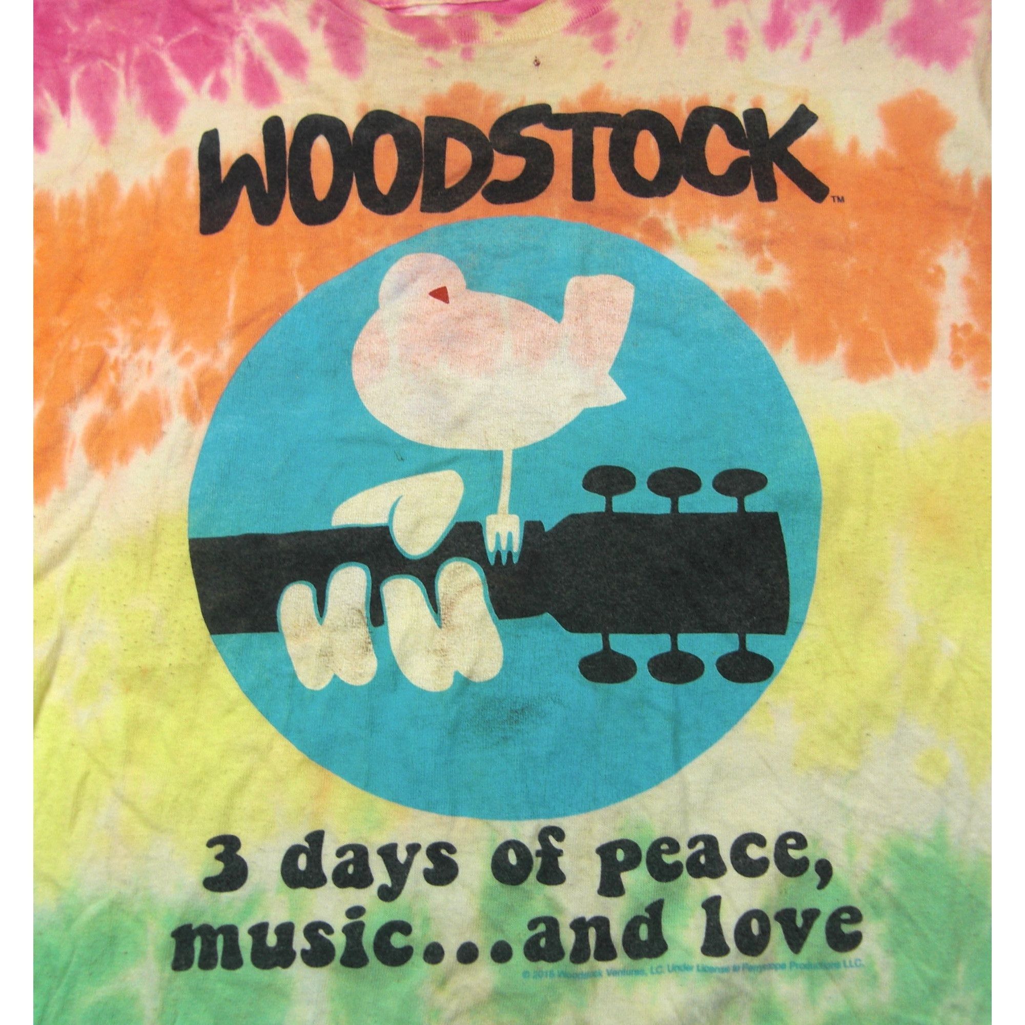 Other Woodstock Peace Love Music Men's T-Shirt Multicolor Tie Dye, Size US XL / EU 56 / 4 - 2 Thumbnail