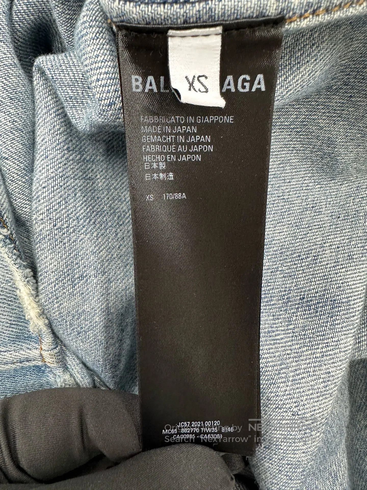Balenciaga Balenciaga Blue Embroidered Denim Shirt. Size XS / US 0-2 / IT 36-38 - 5 Thumbnail