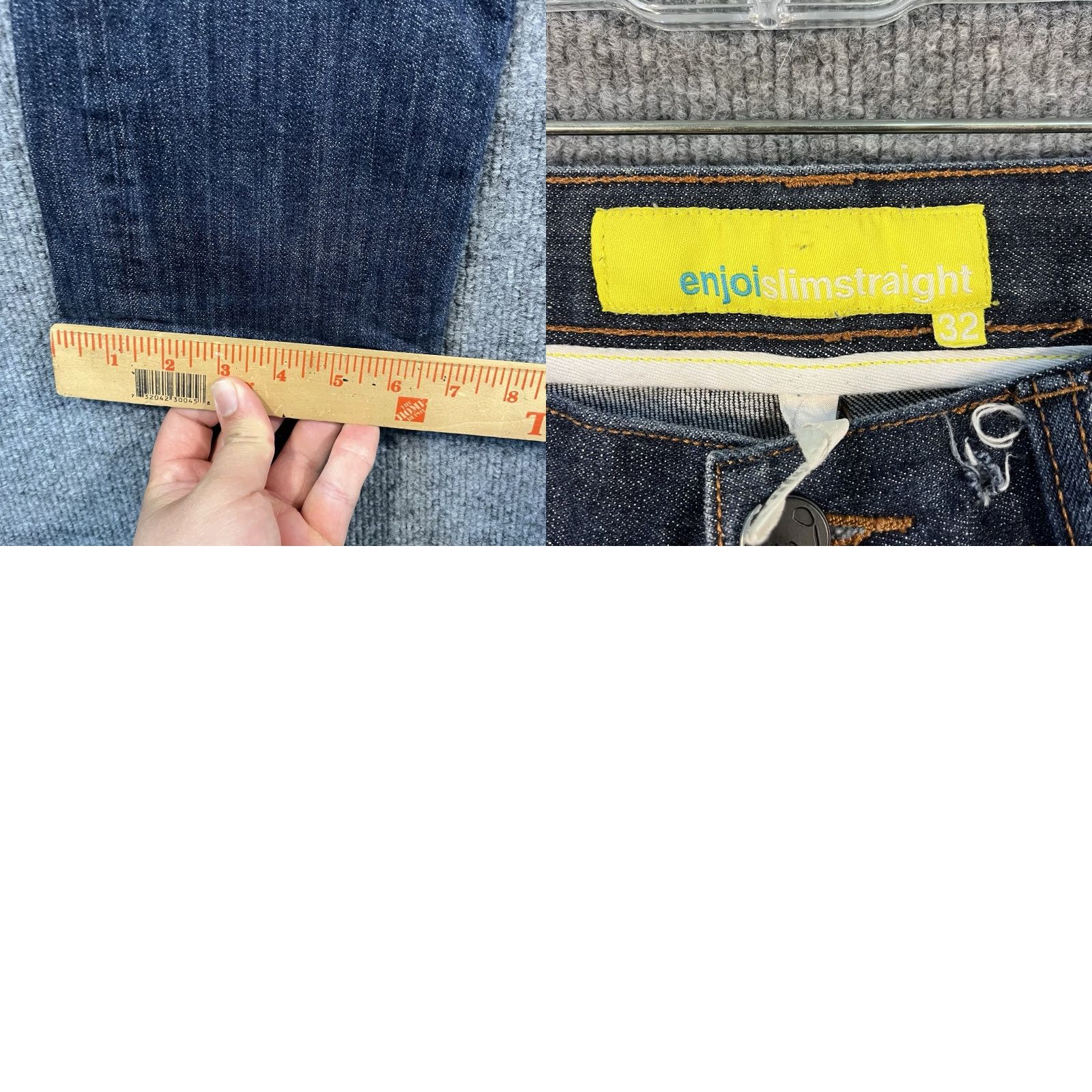 Enjoi VINTAGE Enjoi Jeans Denim Skinny 31x28 Men 5-Pocket Blue Cotton Inseam 28 Y2K Skate Panda Size US 31 - 8 Thumbnail